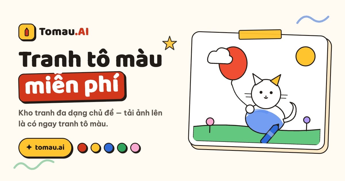 Tomau.AI - tranh tô màu miễn phí