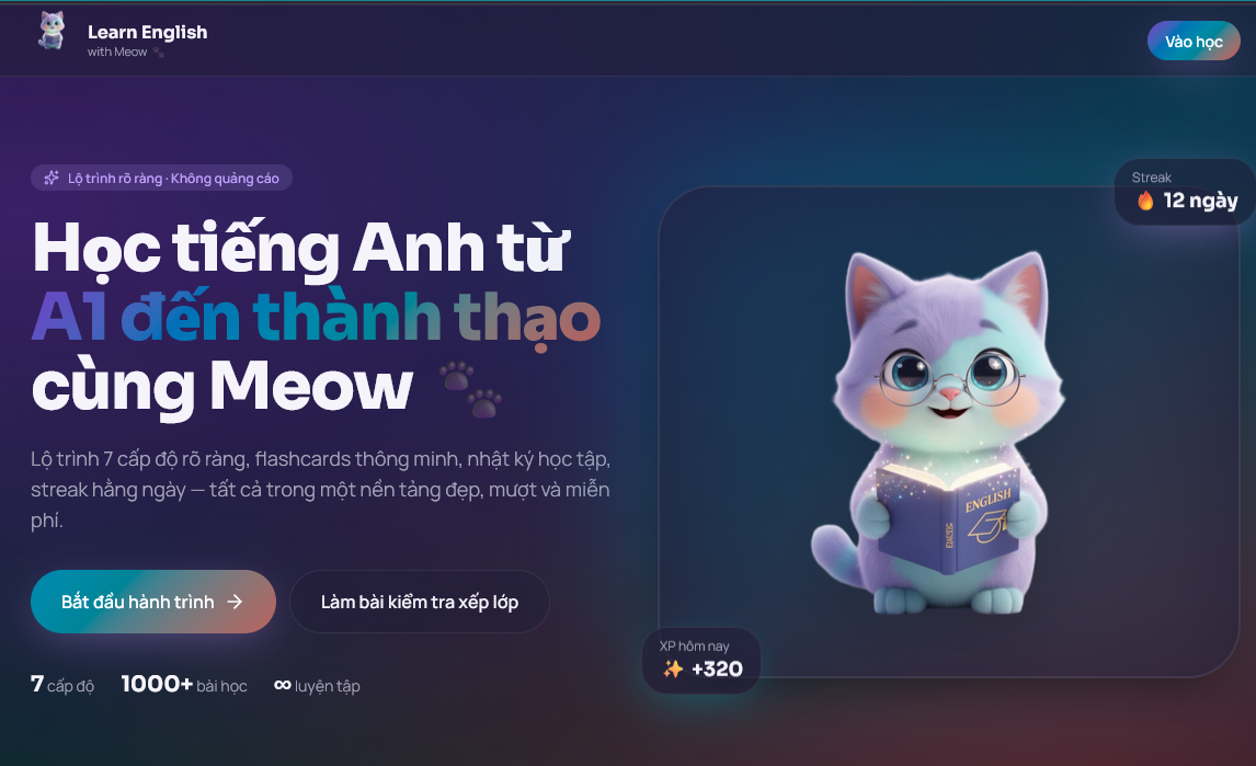 Learn English with Meow