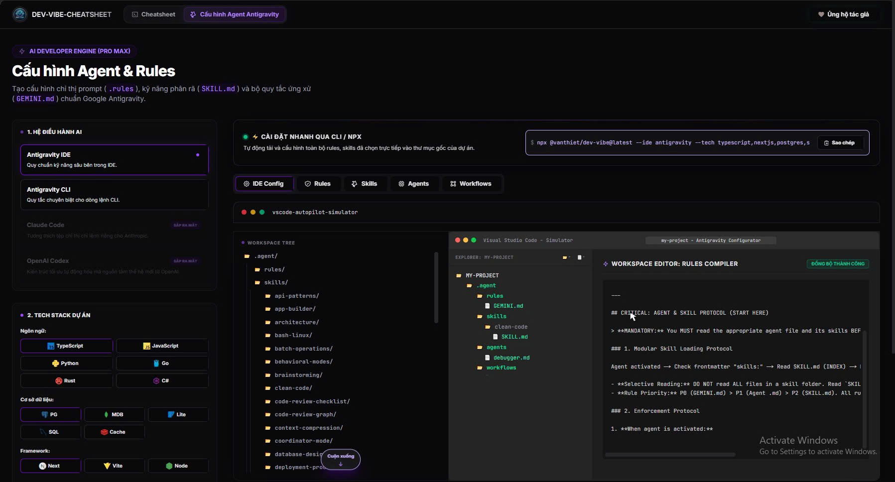 Dev Vibe CheatSheet - Screenshot 1