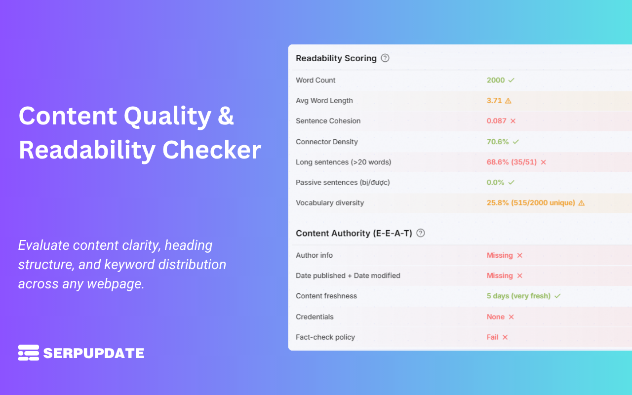 Advanced SEO/GEO Audit & Rank Checker - Screenshot 5