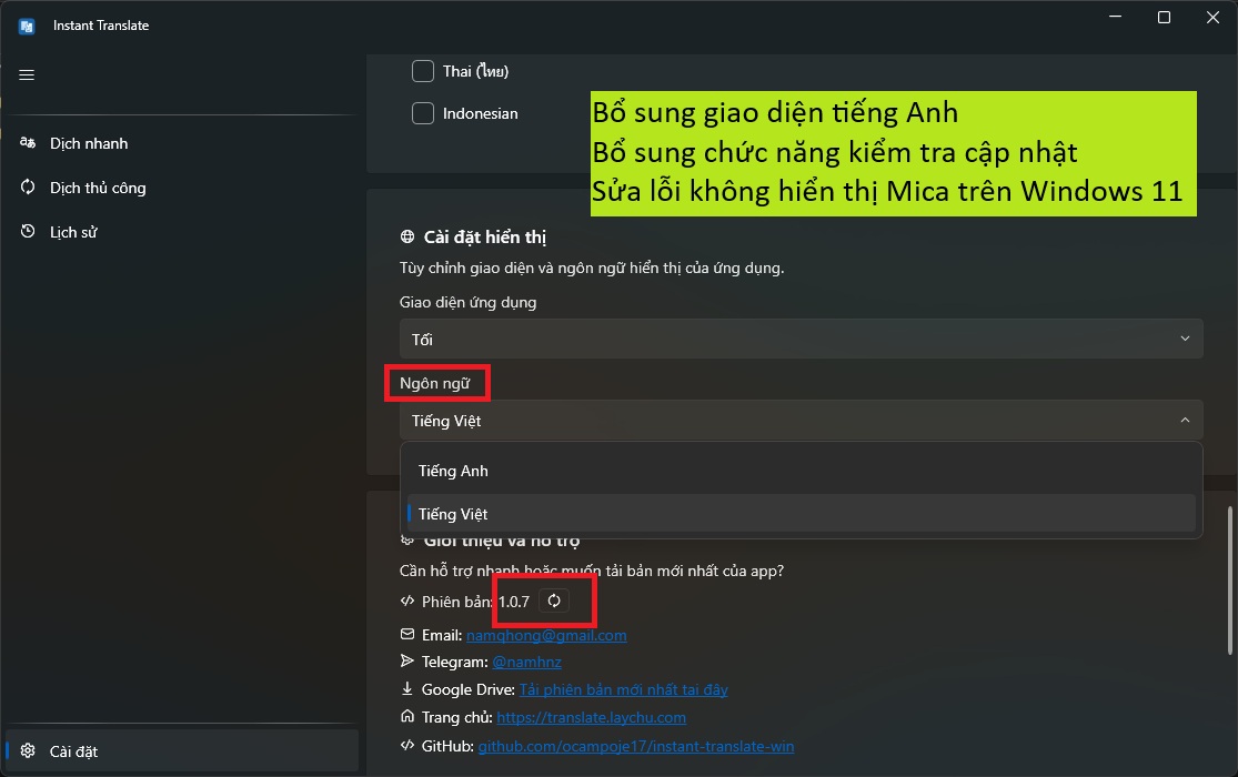 Instant Translate (chỉ Windows) - Screenshot 4