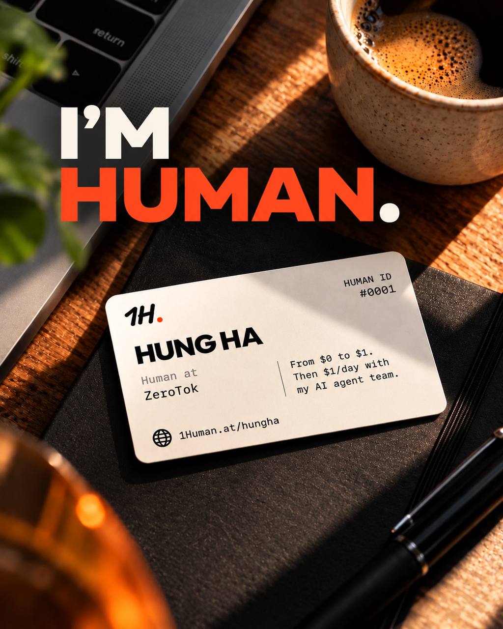 1Human - Your Human Card for the AI Era - Screenshot 2