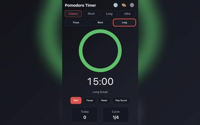 Pomodoro Timer - Screenshot 2