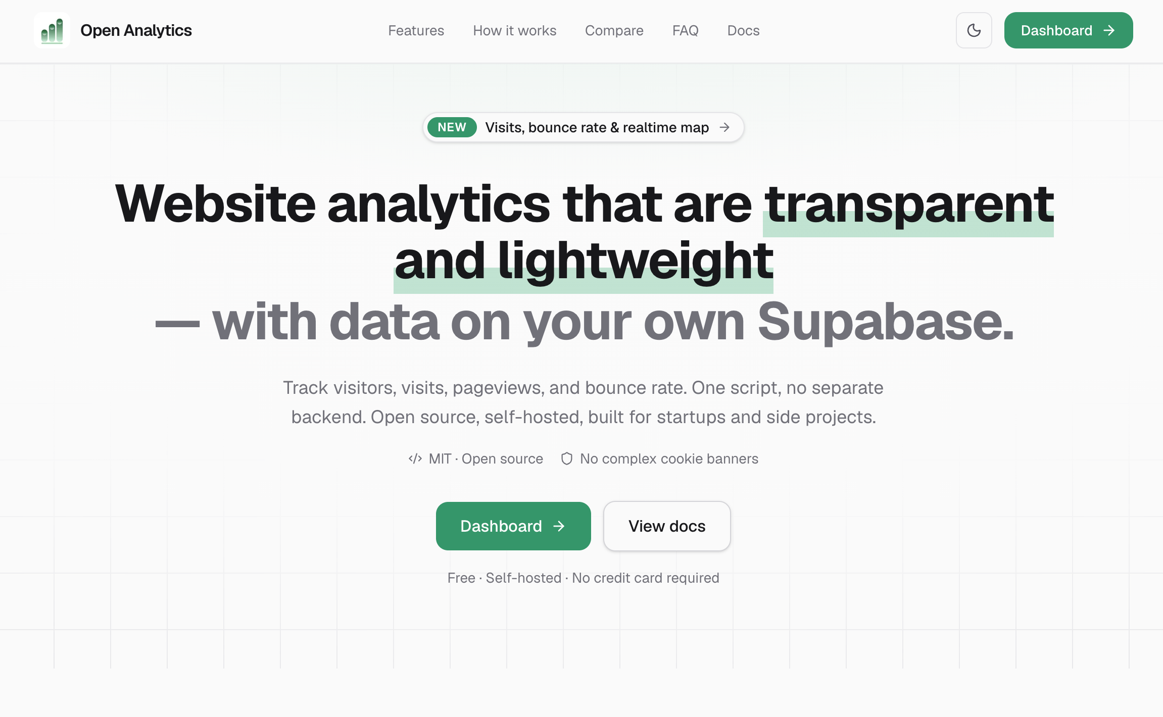 Open Analytics — Privacy-friendly web analytics - Screenshot 1