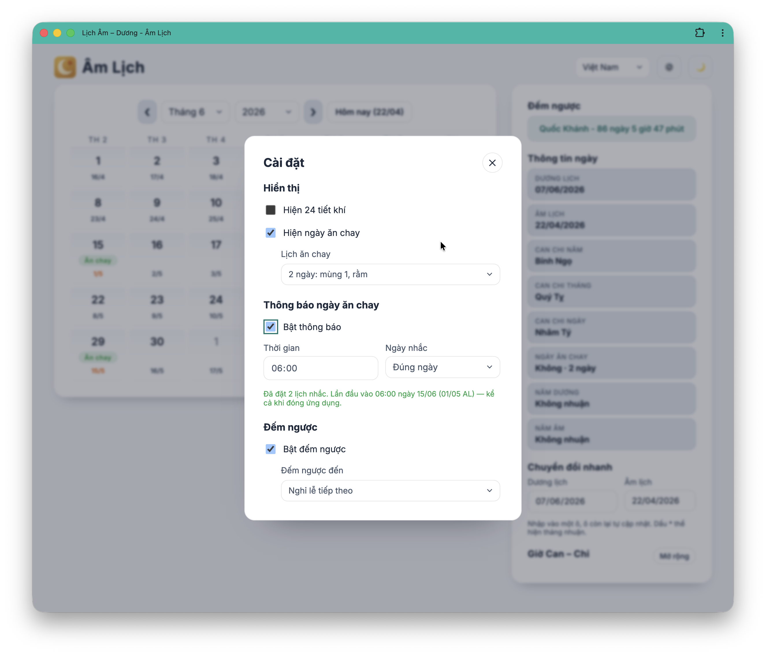 Lịch Âm Dương – Lịch Vạn Niên PWA - Screenshot 4
