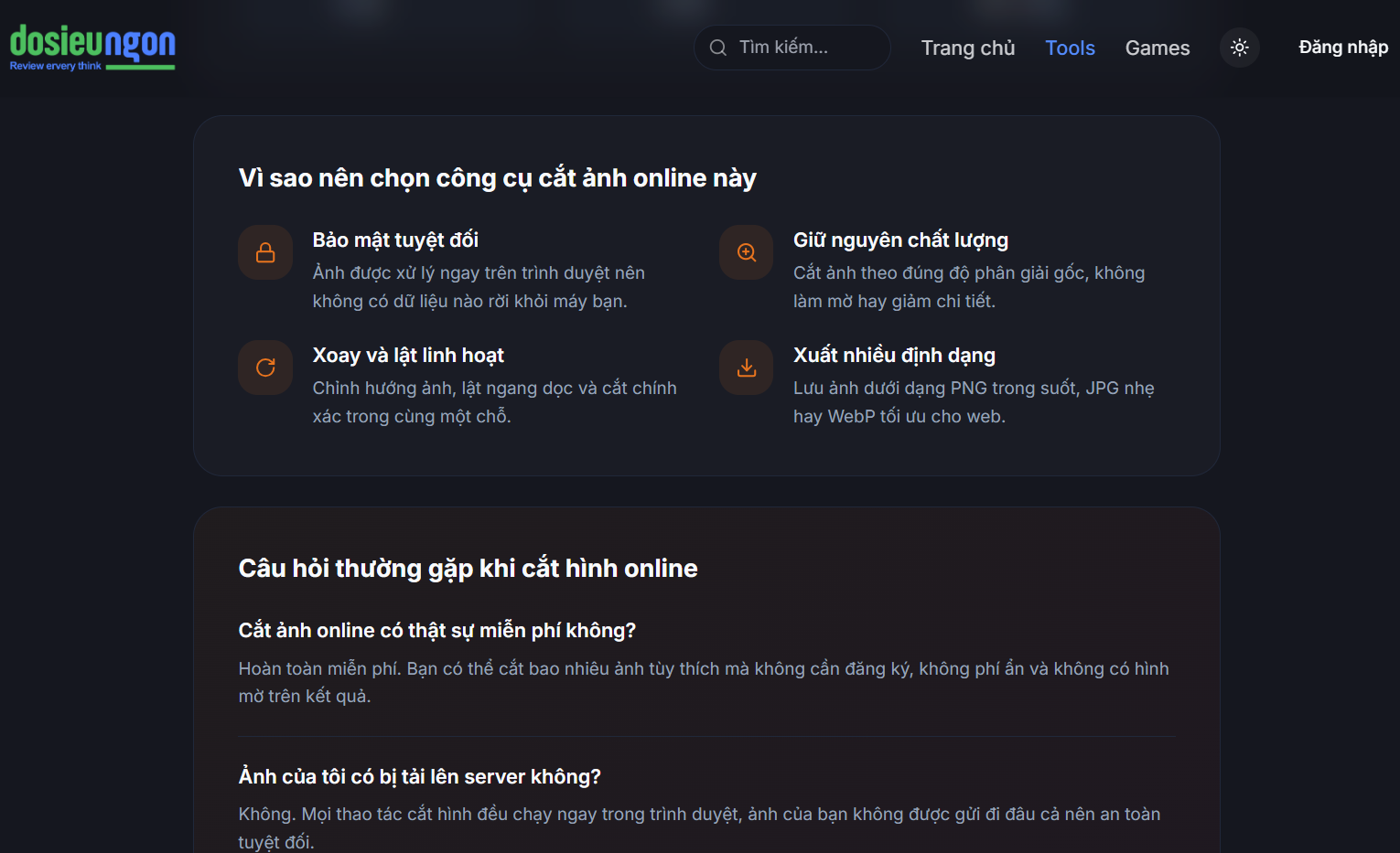 Cắt Ảnh Online - Screenshot 2