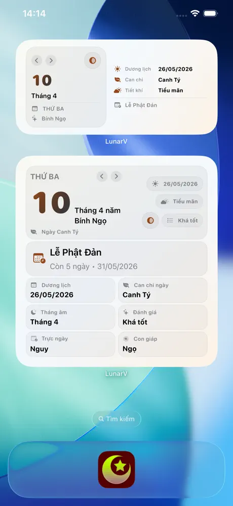 LunarV - Lịch Âm Việt Nam - Screenshot 2