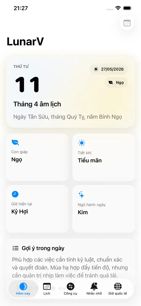 LunarV - Lịch Âm Việt Nam - Screenshot 4