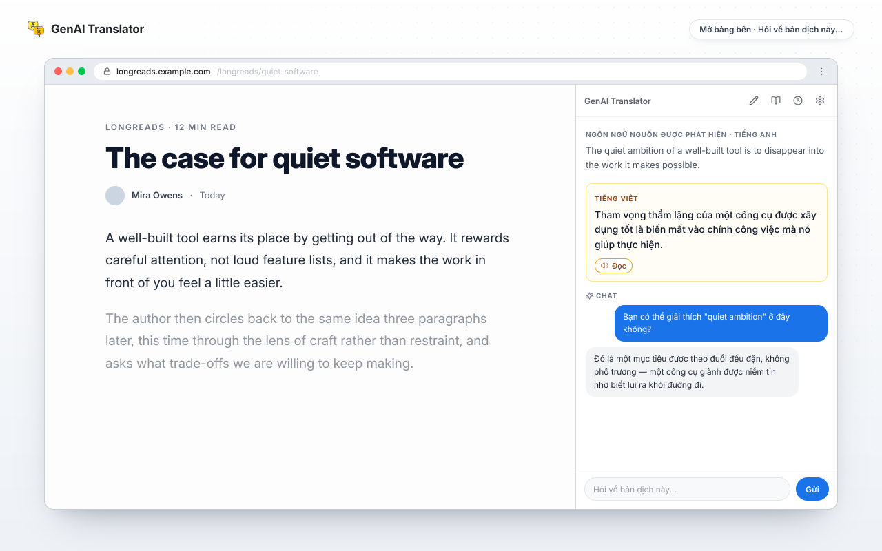 GenAI Translator - Screenshot 3