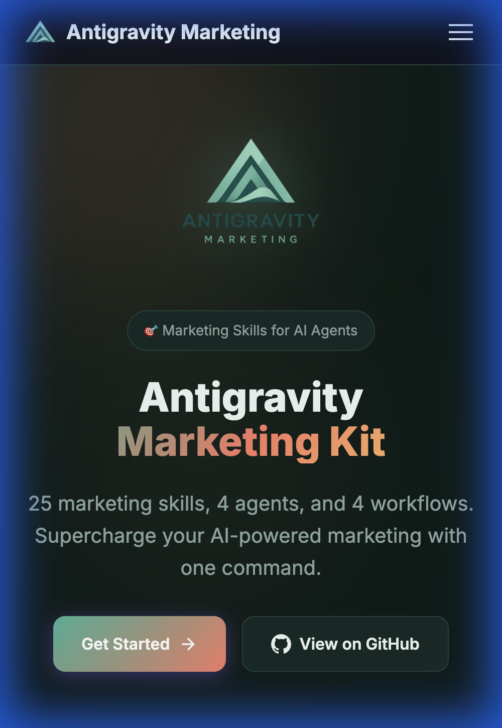 Antigravity Marketing - Screenshot 1