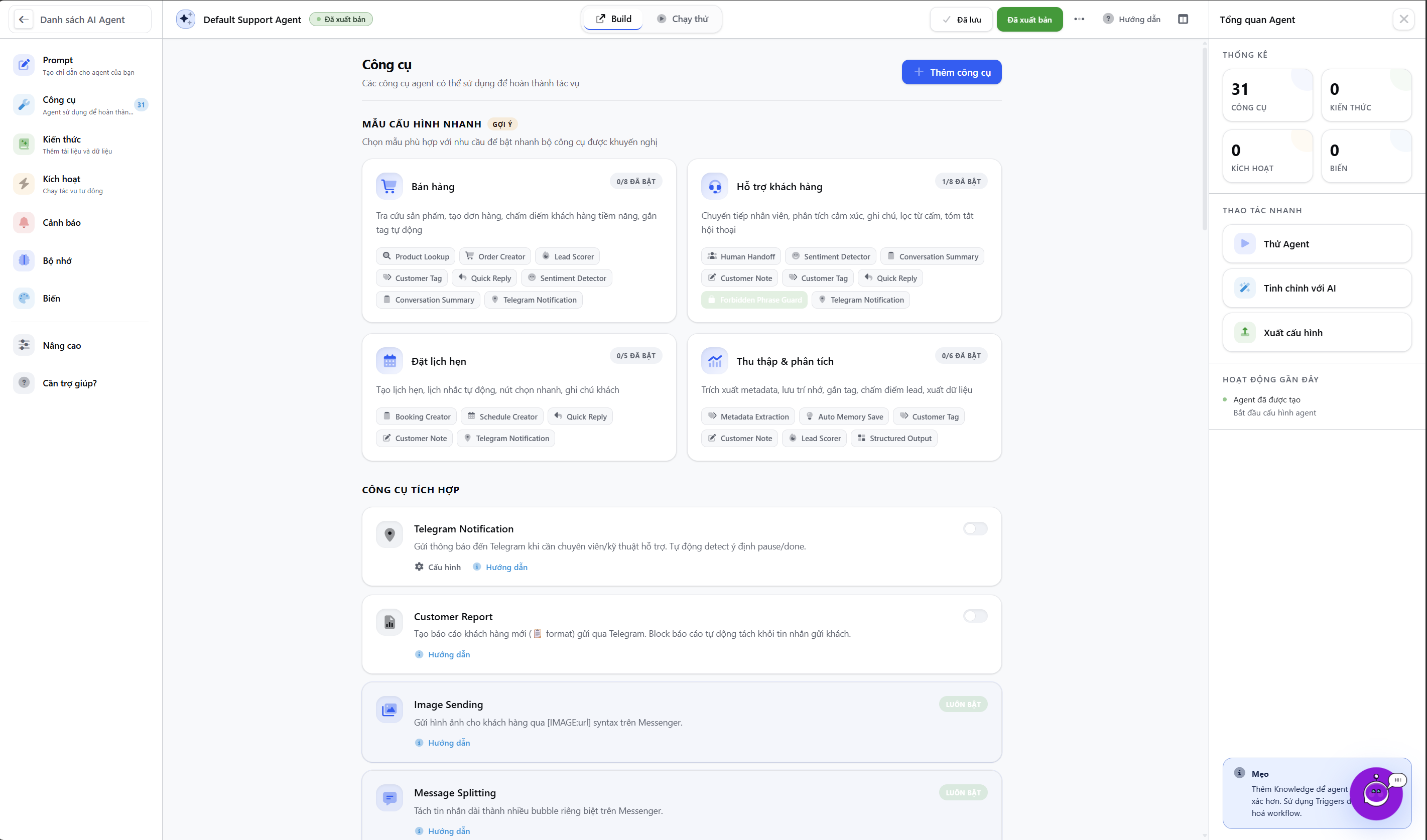 Trợ Lý Page - AI Agent Đa Kênh Toàn Diện - Screenshot 5