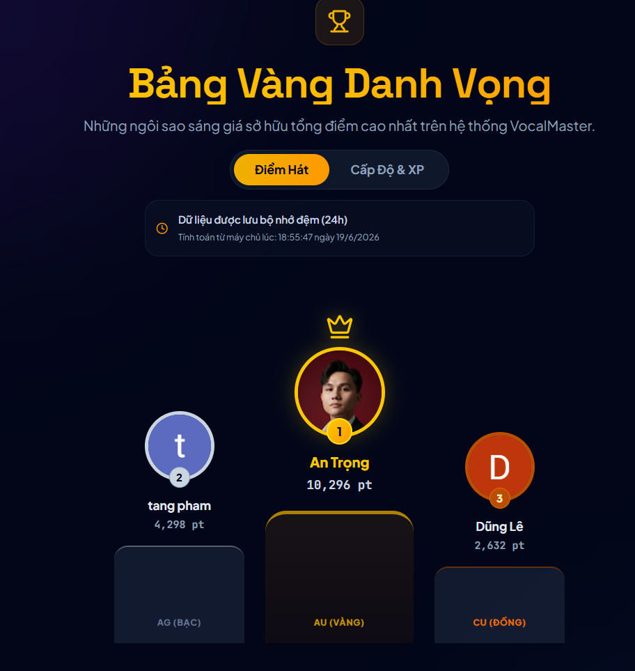 Vocal Master - Đánh giá & Luyện Hát AI - Screenshot 1