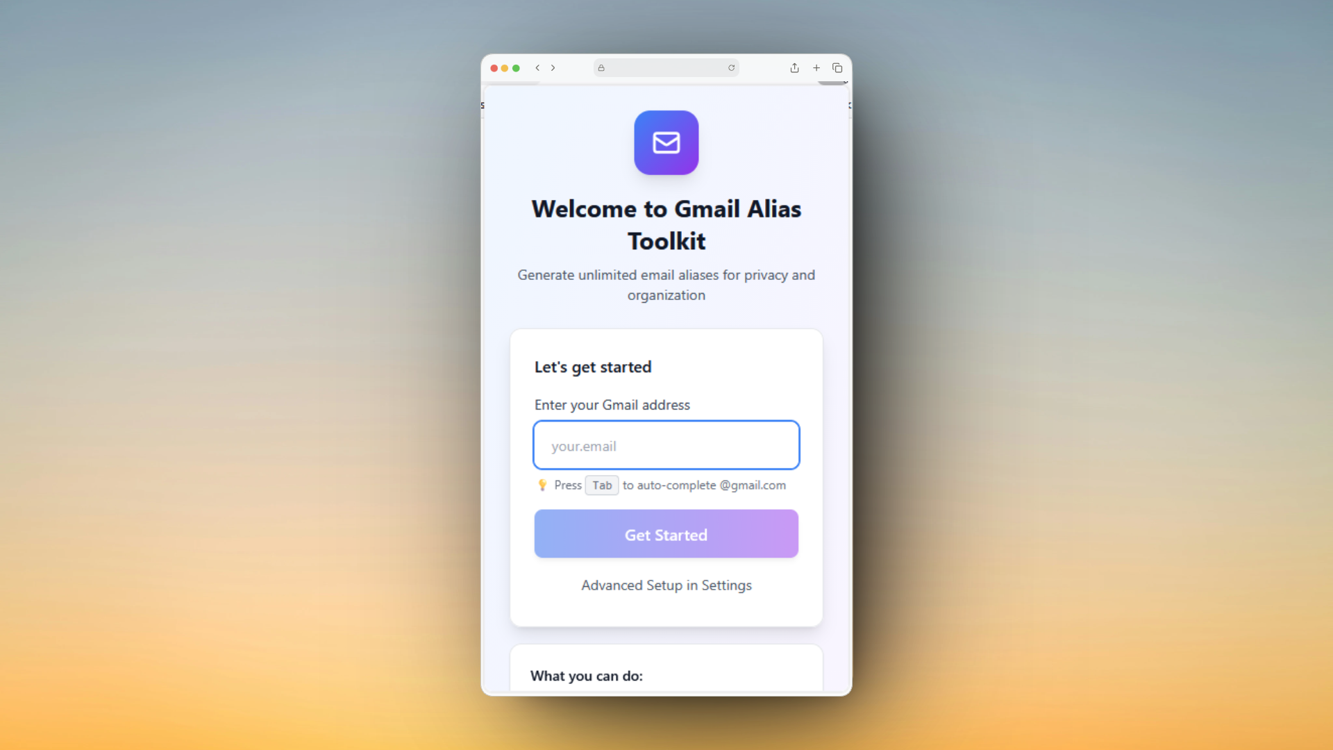 Gmail Alias Toolkit - Screenshot 1