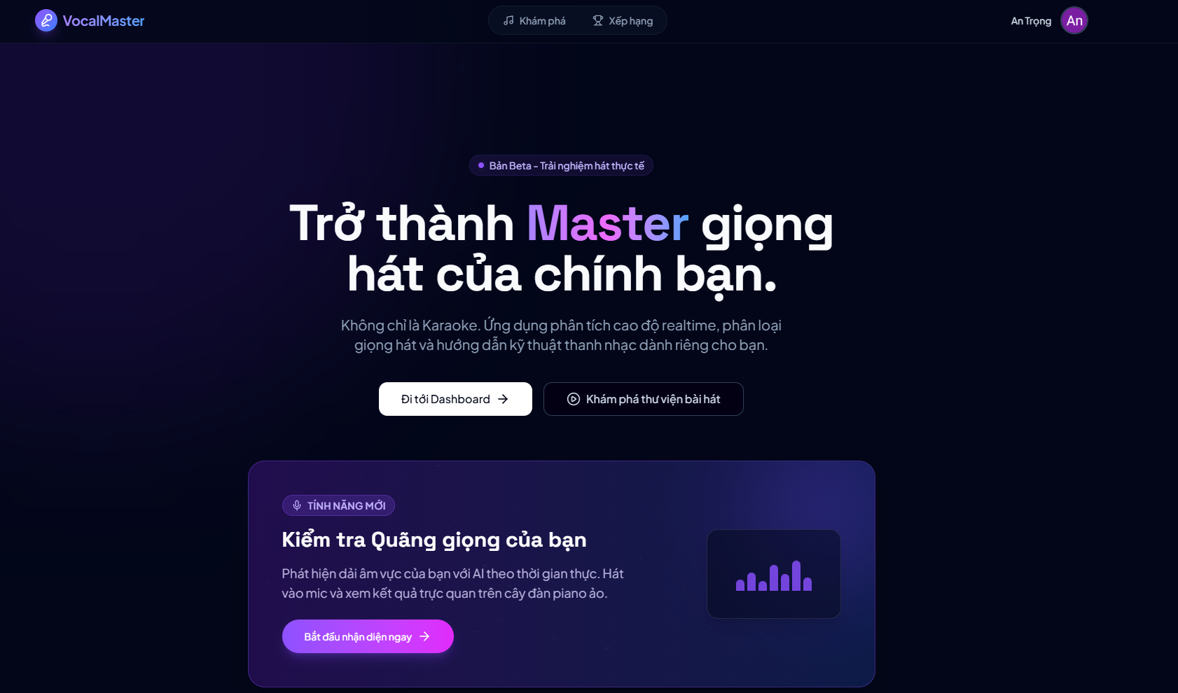 Vocal Master - Đánh giá & Luyện Hát AI - Screenshot 4