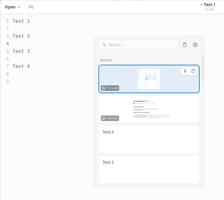 Linux Clipboard - Screenshot 1