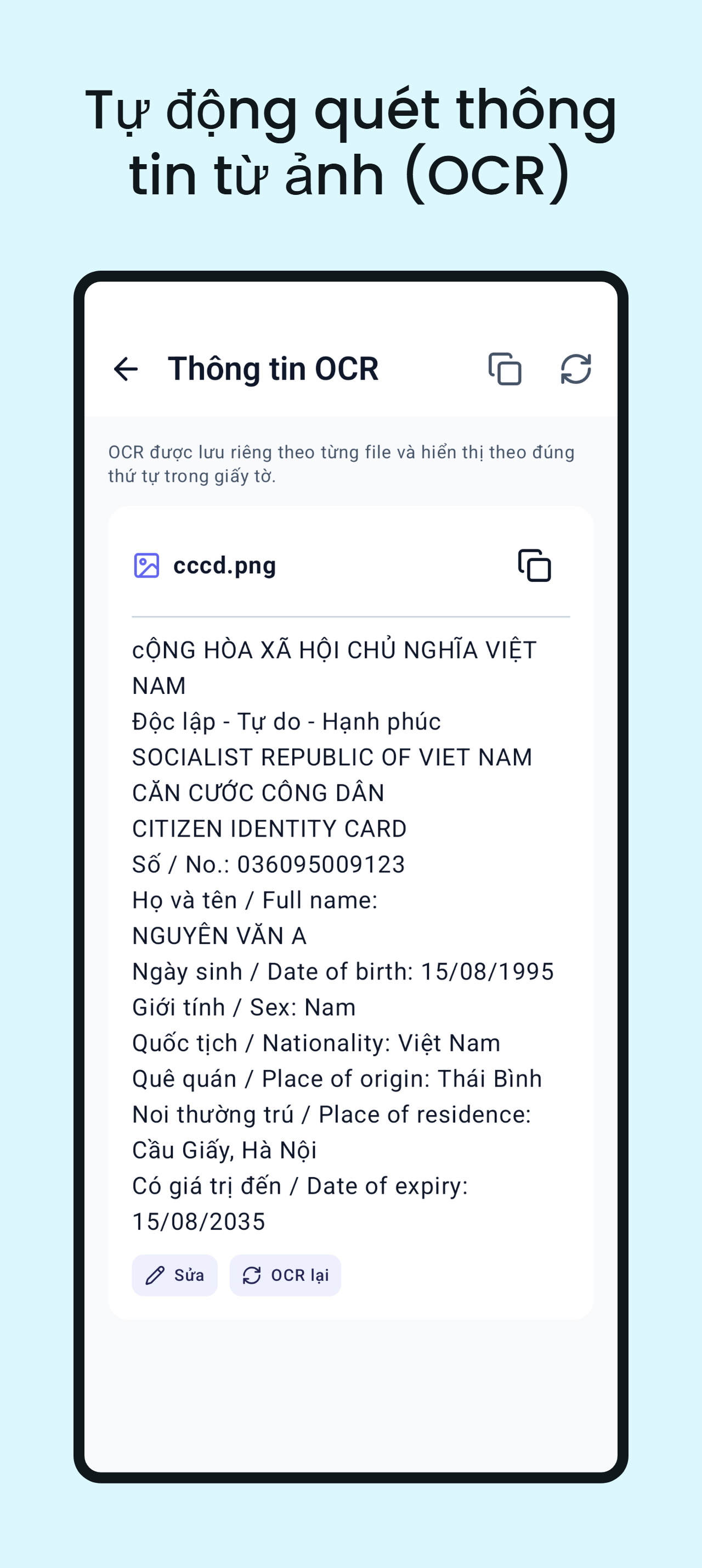 Ví giấy tờ - Screenshot 5