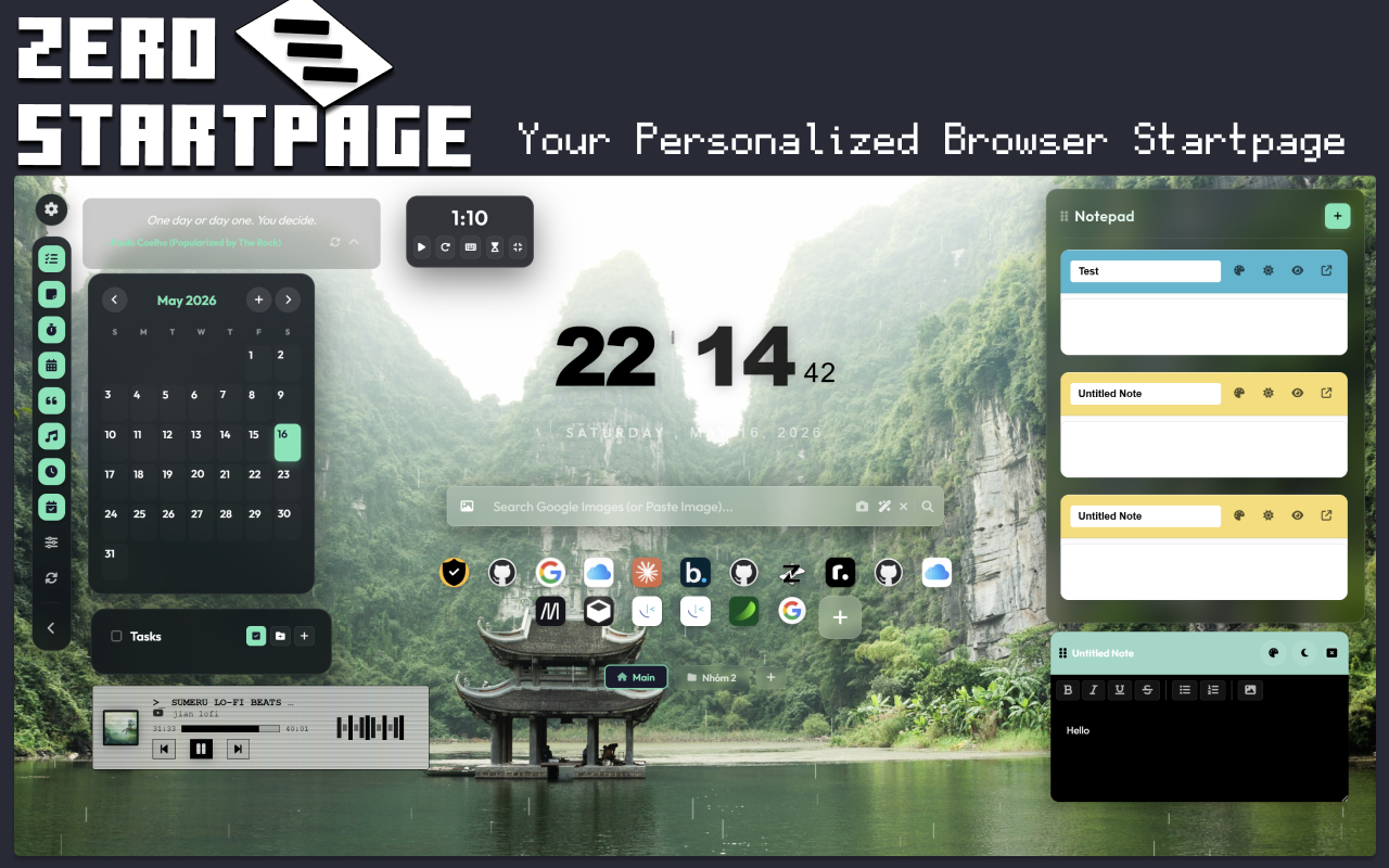 Zero Startpage - Newtab Replacement - Screenshot 5
