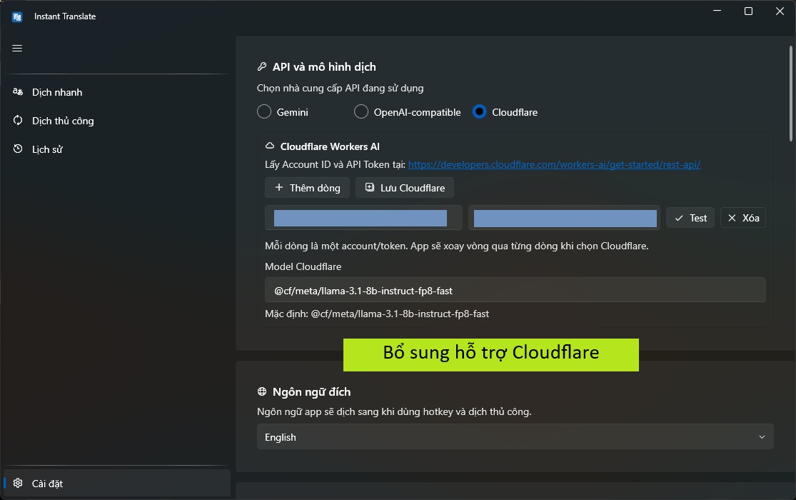 Instant Translate (chỉ Windows) - Screenshot 1