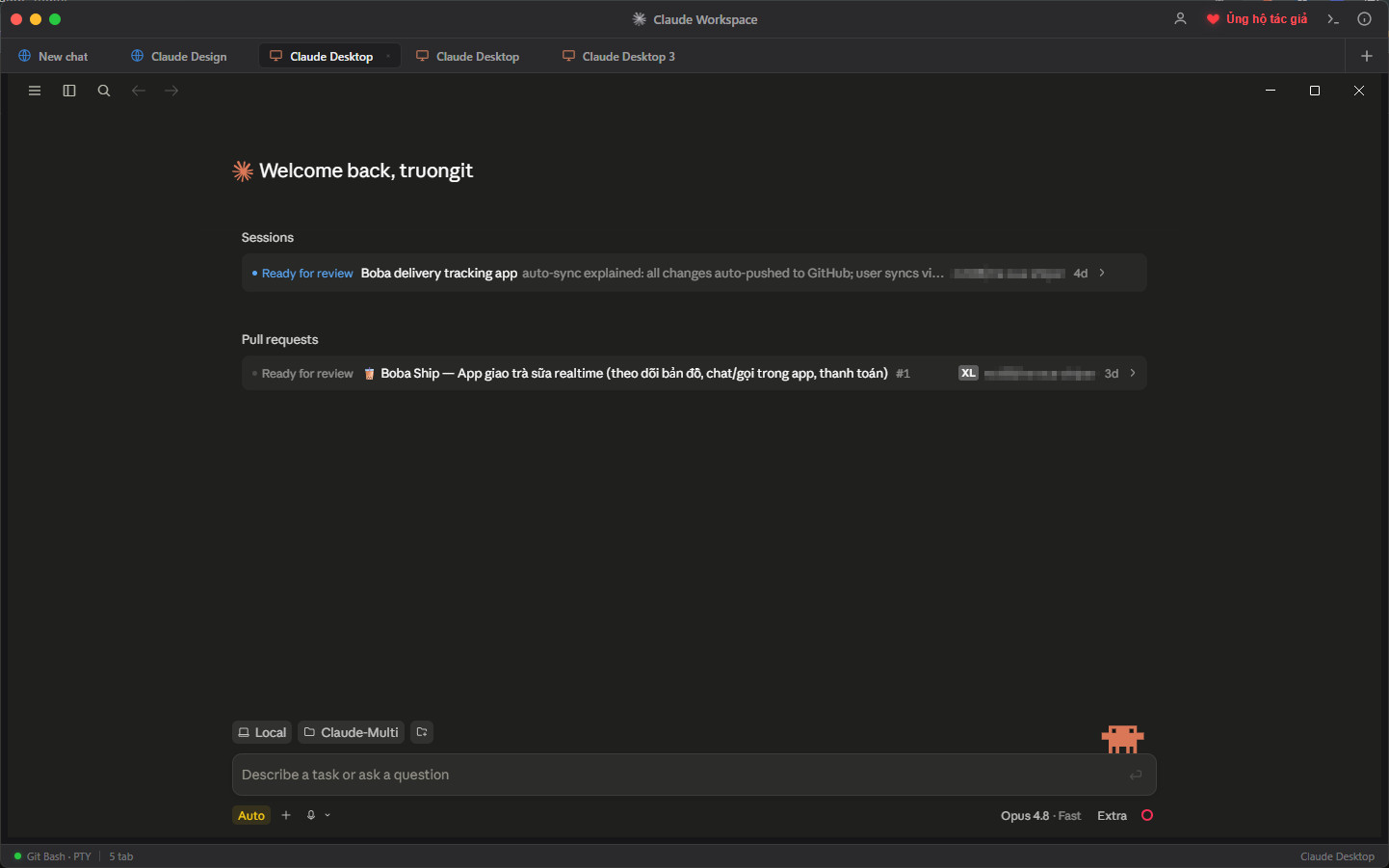 Claude Workspace — Nhiều Claude vào một cửa sổ - Screenshot 3
