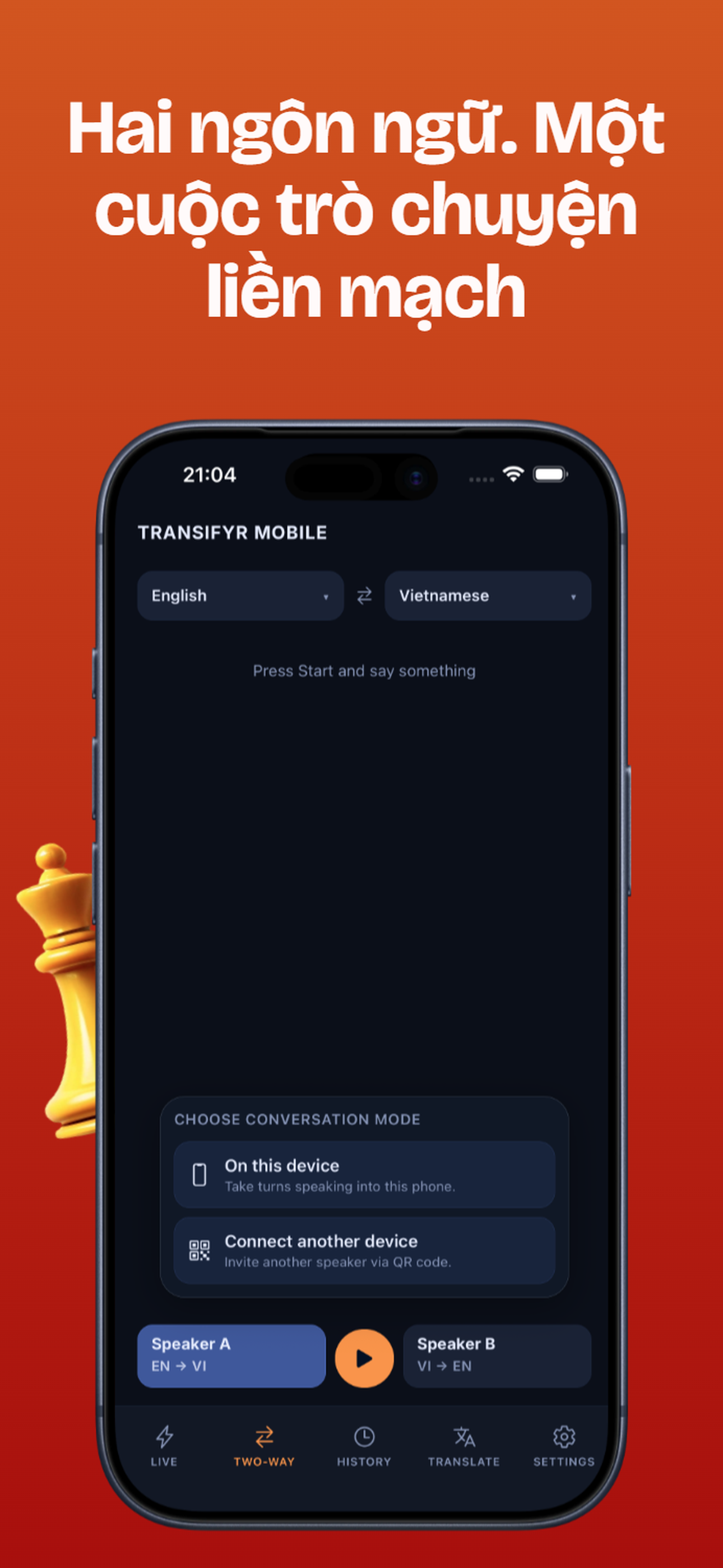 Transifyr Mobile (iOS + Android) - Screenshot 3