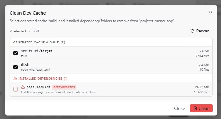 Projects Runner - Screenshot 3