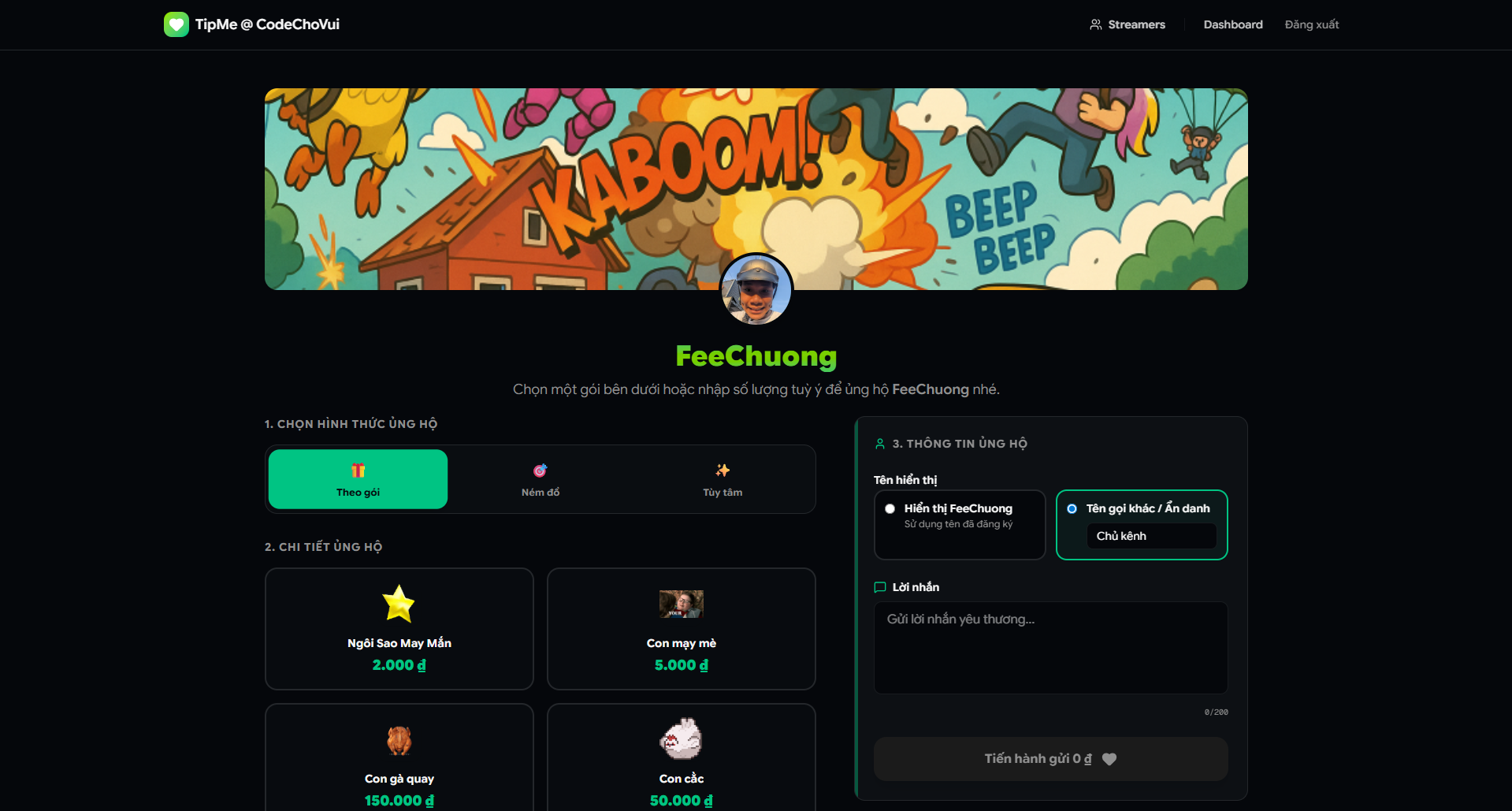 TipMe @ CodeChoVui - Screenshot 1