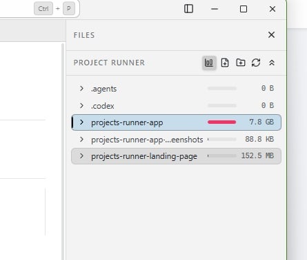 Projects Runner - Screenshot 2