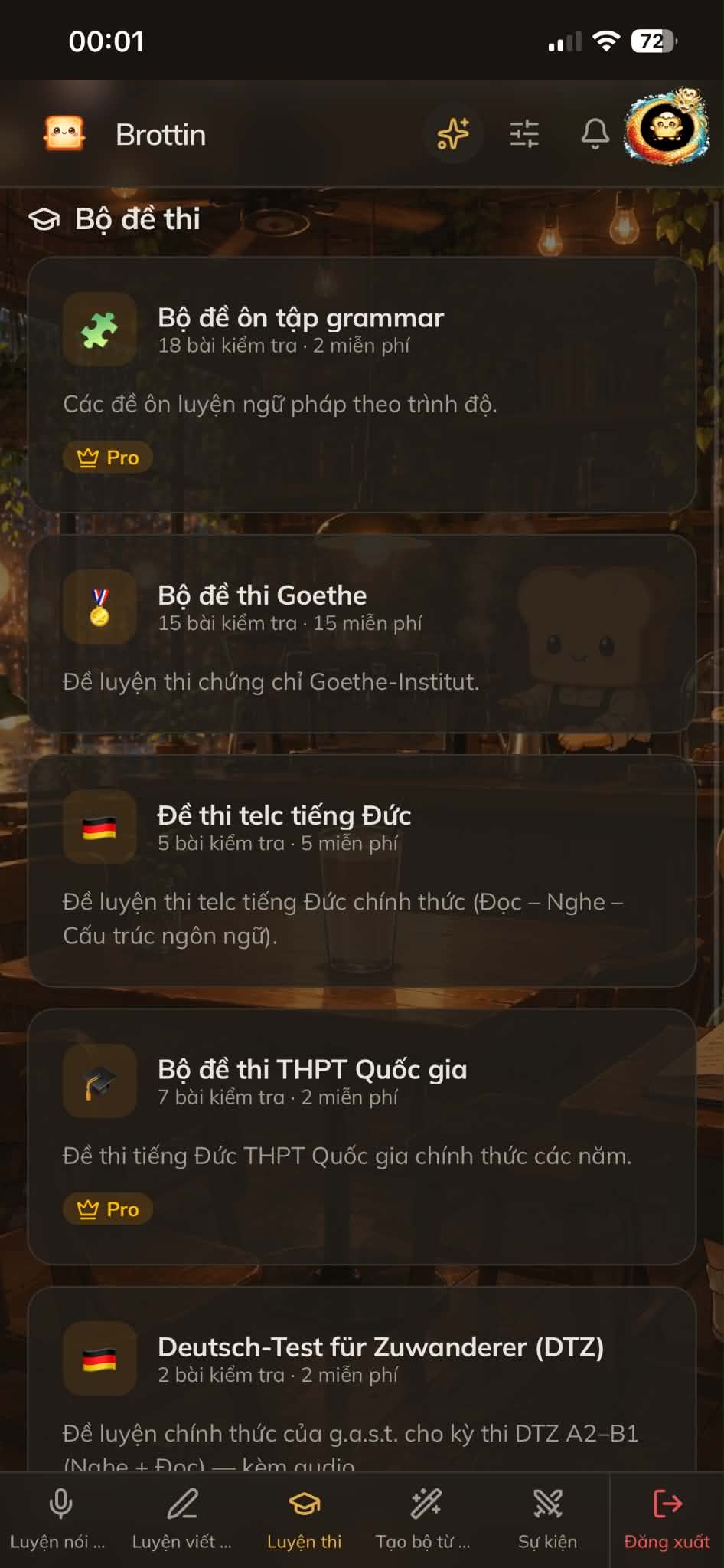 Brottin — Học tiếng Đức online - Screenshot 2