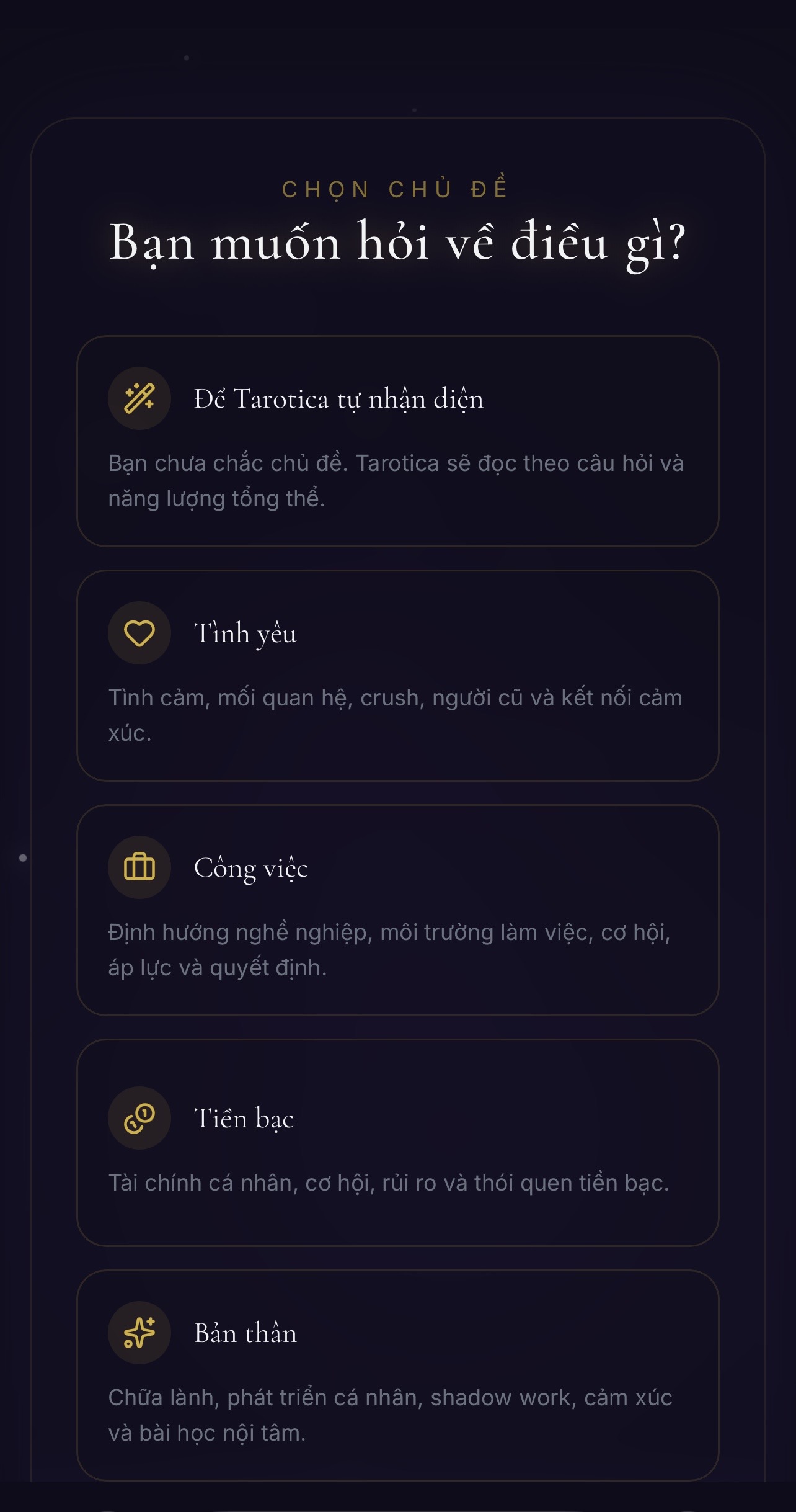 Tarotica - Screenshot 2