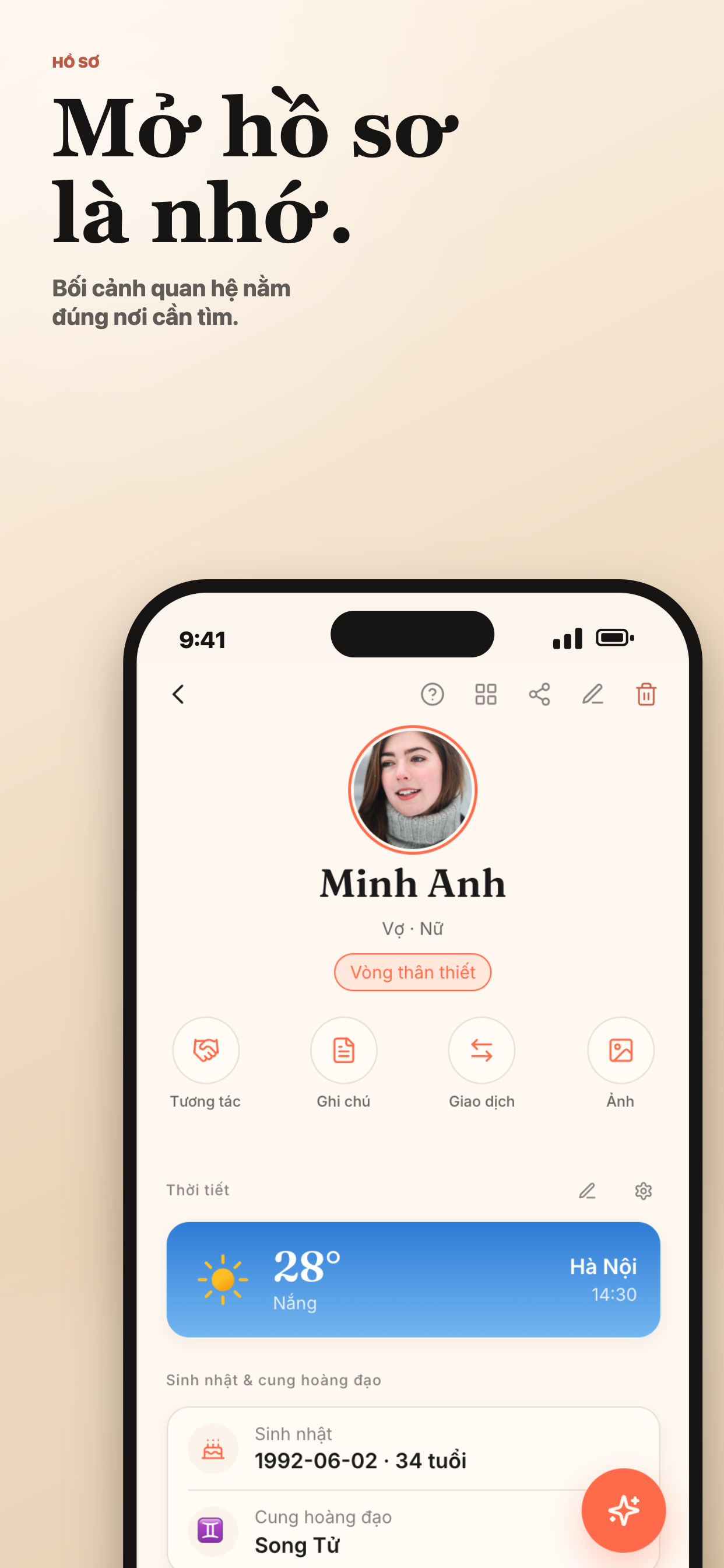 Ember: Danh bạ cá nhân - Screenshot 2