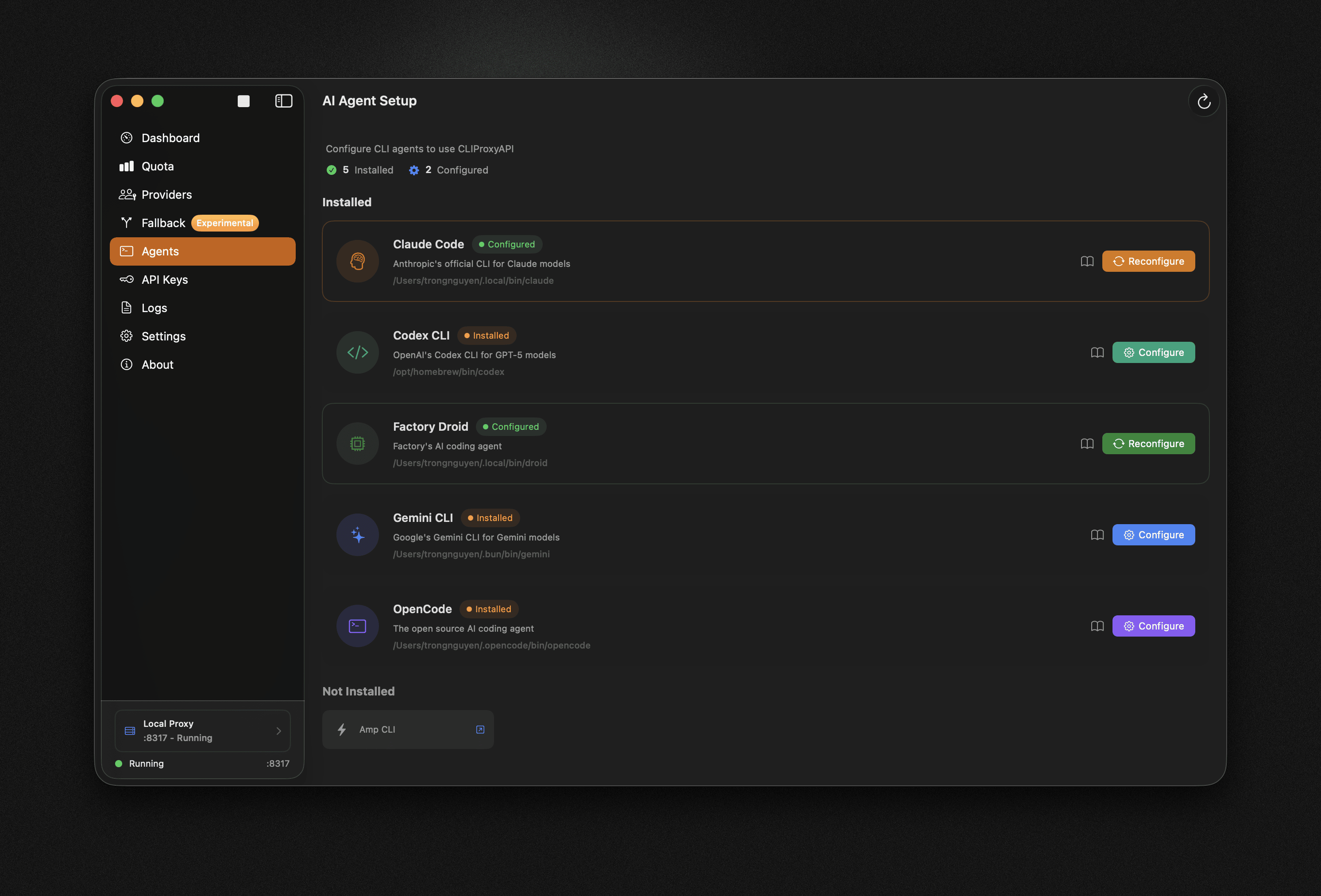 Quotio - Screenshot 3