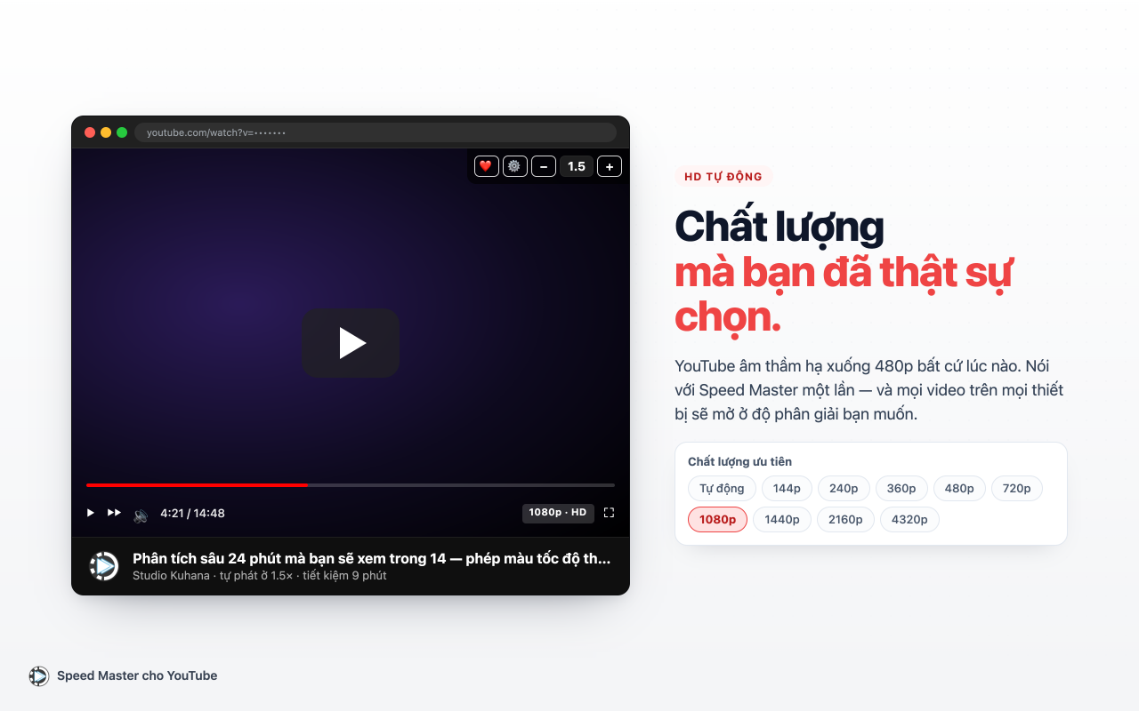 Speed Master cho Video YouTube - Screenshot 5