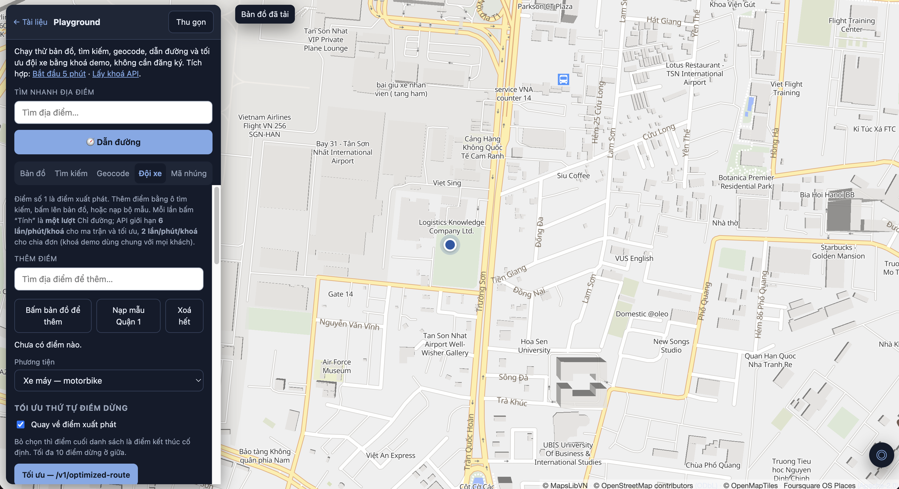 MapsLibVN — API bản đồ và địa điểm Việt Nam - Screenshot 3