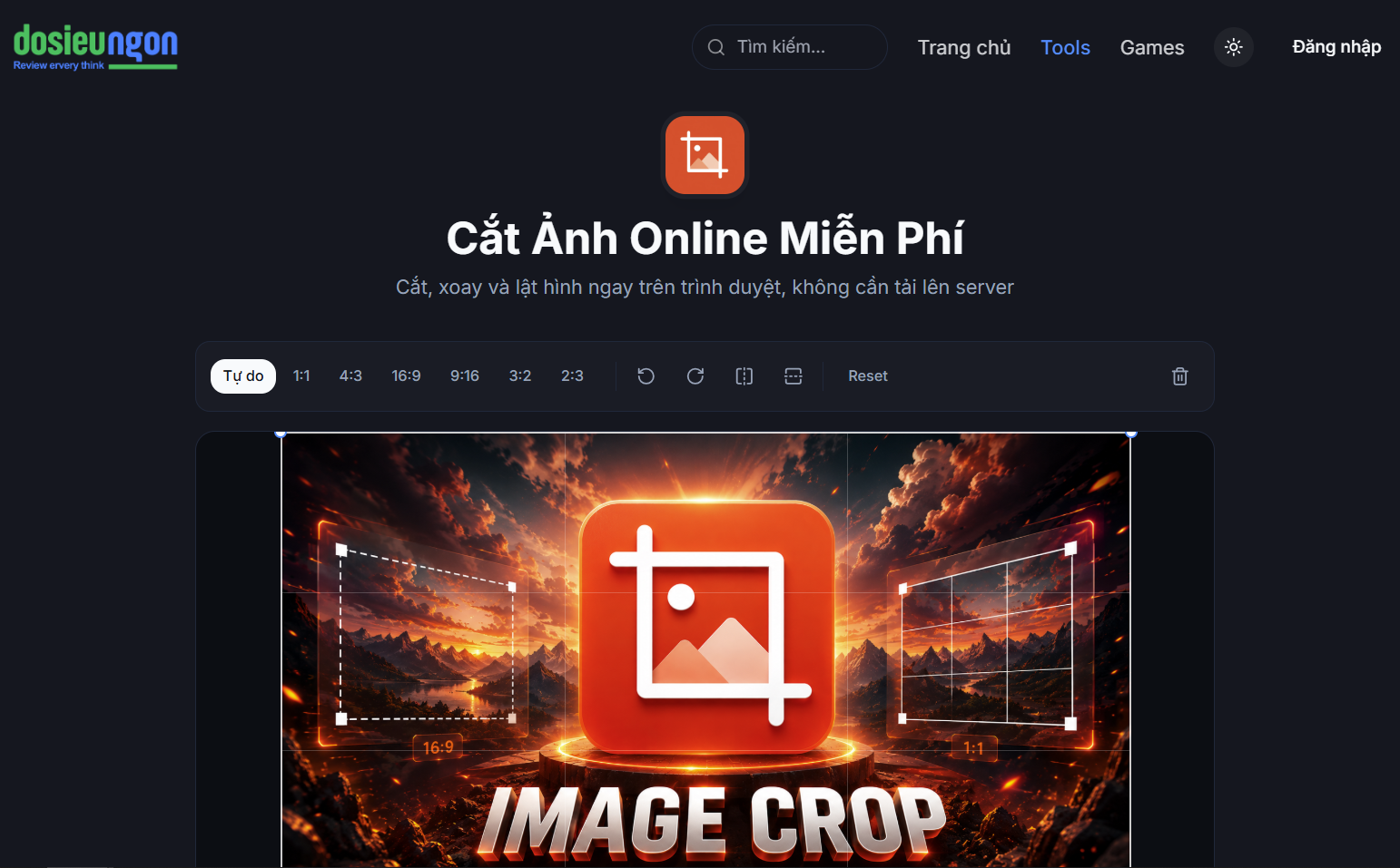 Cắt Ảnh Online - Screenshot 1