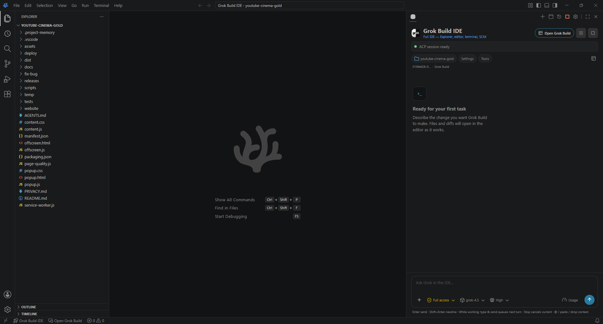 Grok Build IDE - Screenshot 1