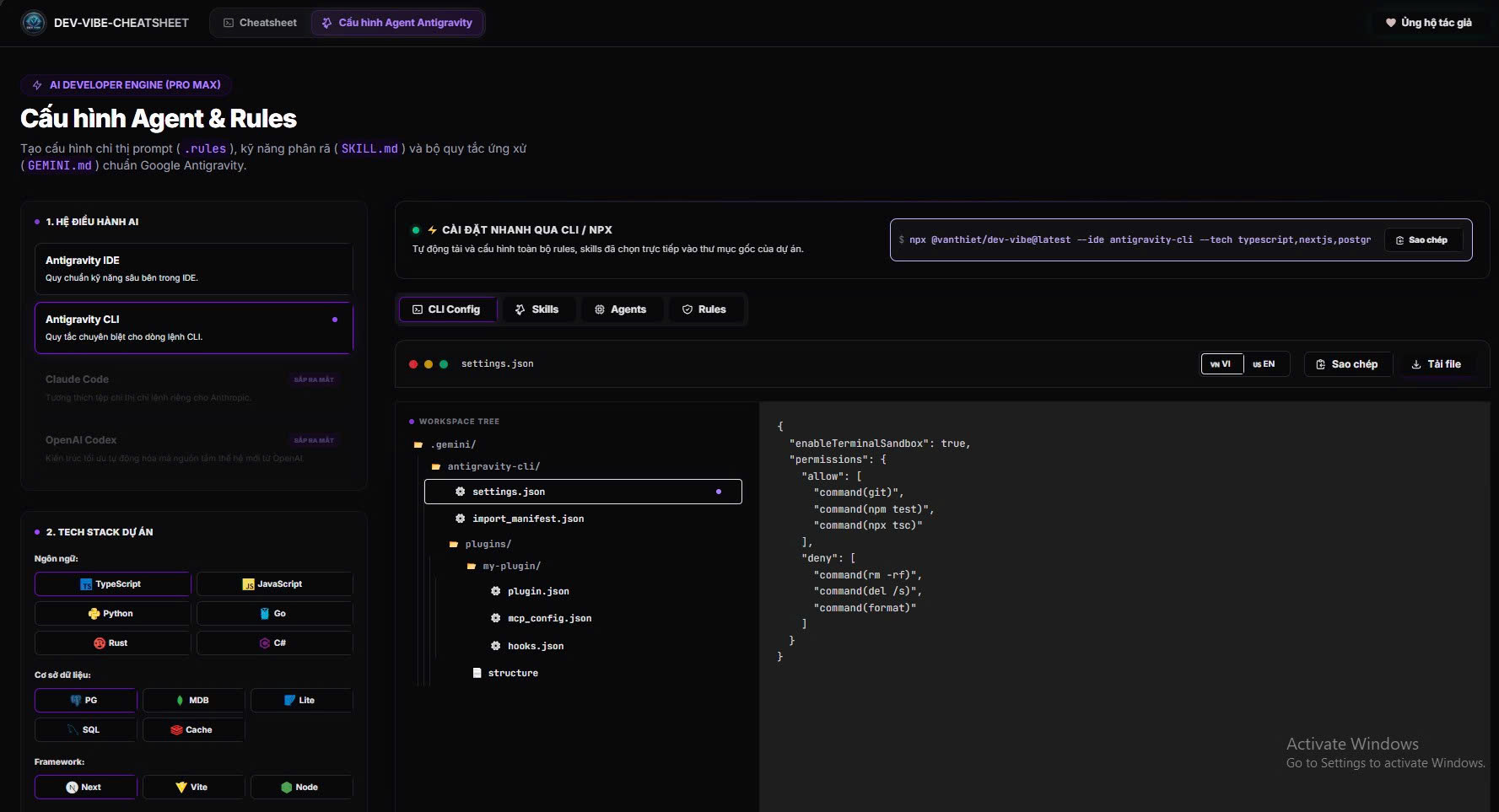 Dev Vibe CheatSheet - Screenshot 2