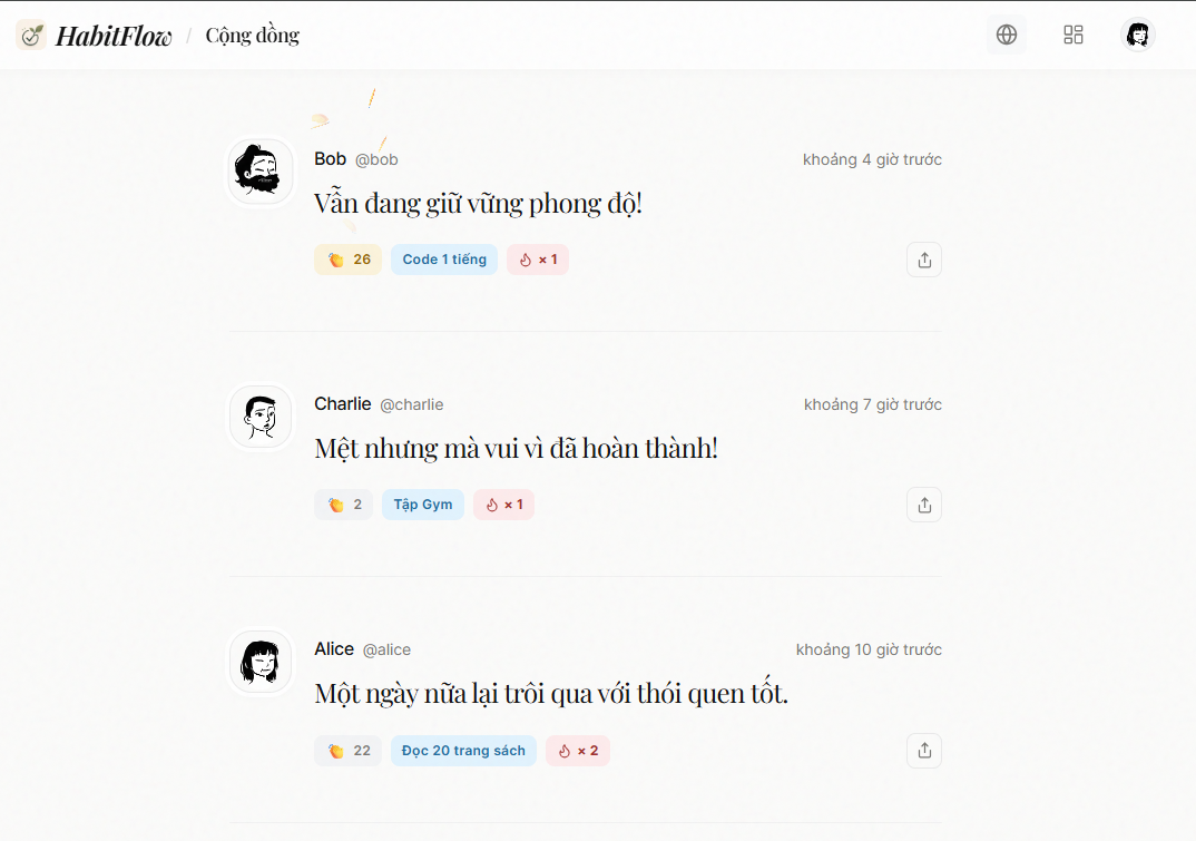 HabitFlow - Ứng dụng theo dõi thói quen - Screenshot 3