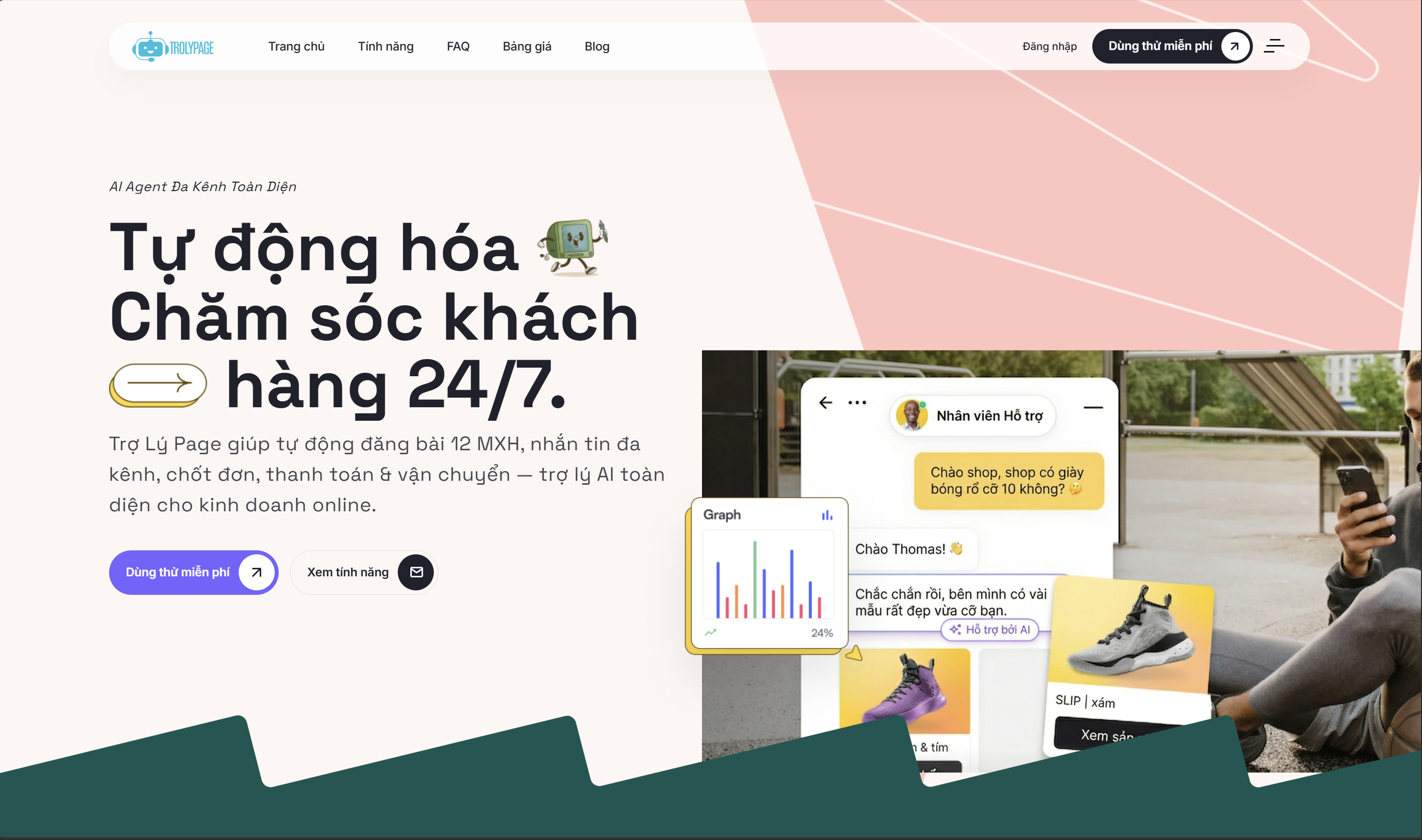 Trợ Lý Page - AI Agent Đa Kênh Toàn Diện - Screenshot 1