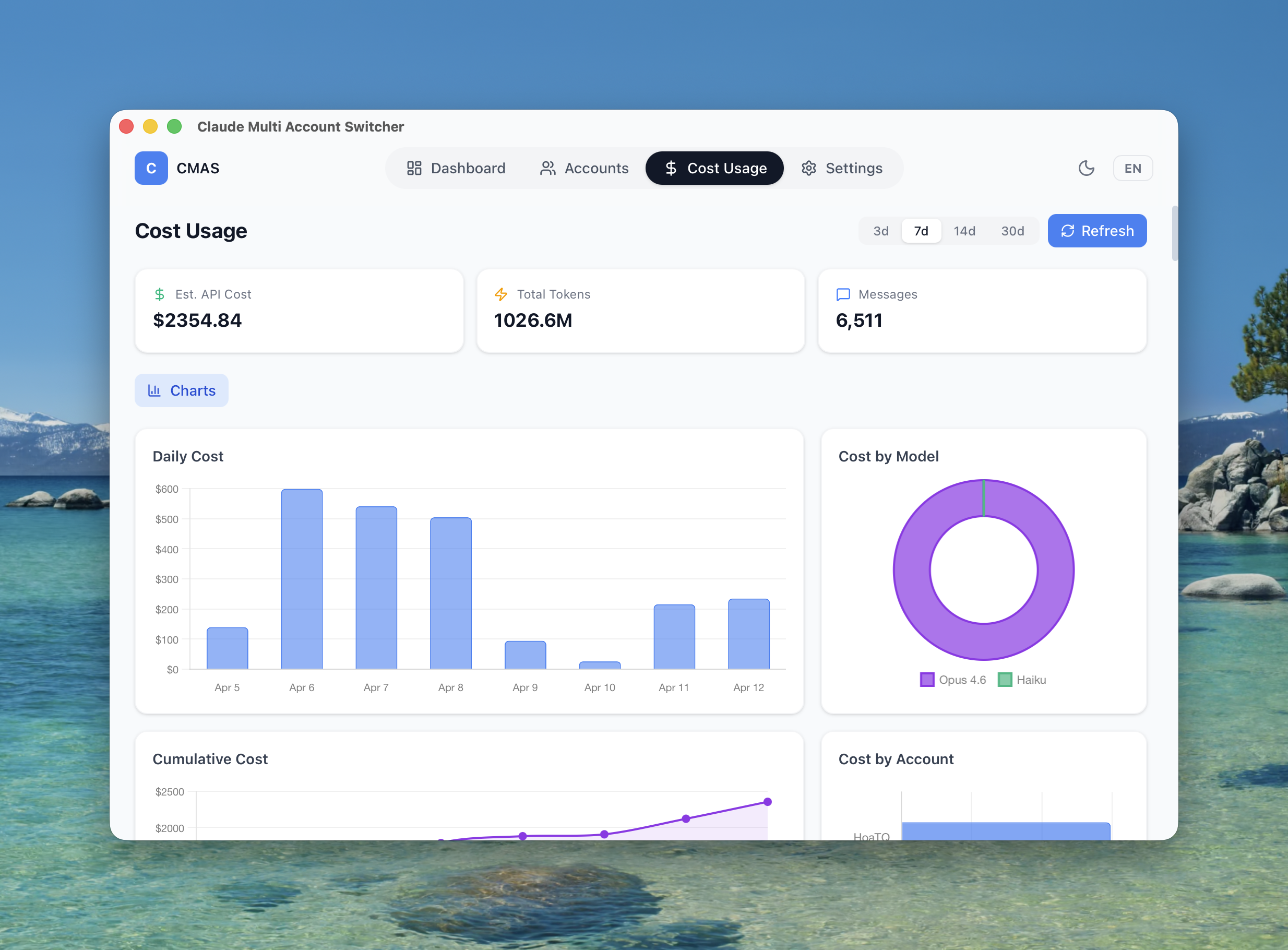 CMAS — Claude Multi Account Switcher - Screenshot 2
