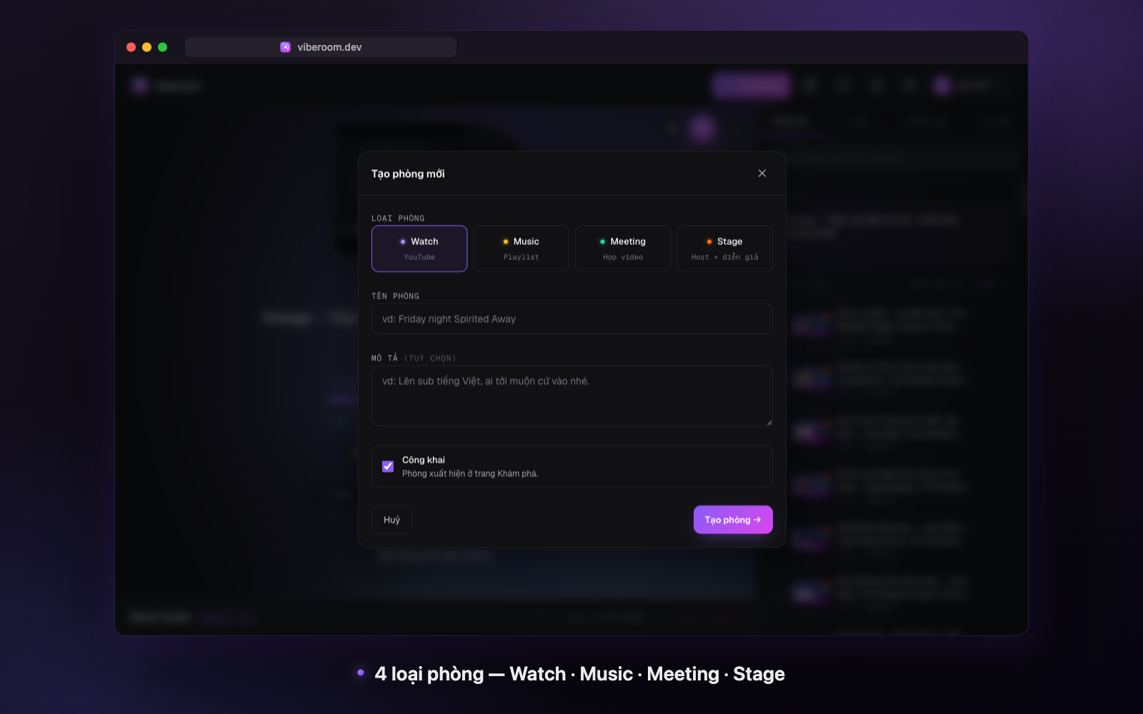 viberoom — xem phim, nghe nhạc, họp & livestream cùng nha... - Screenshot 5