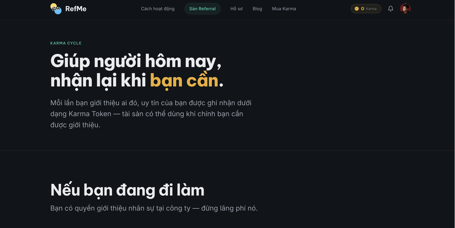 RefMe — Gieo uy tín, gặt cơ hội - Screenshot 3