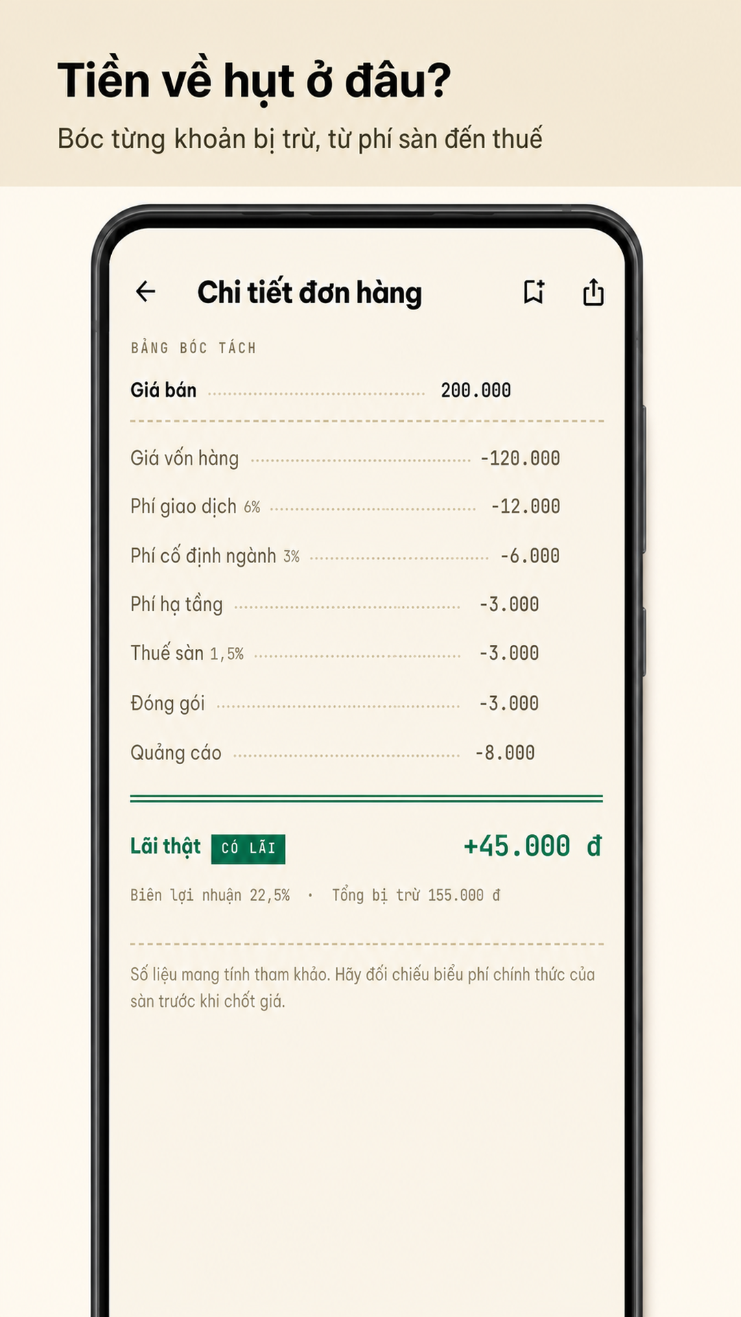 Lợi Nhuận - Giá Bán & Phí Sàn - Screenshot 3