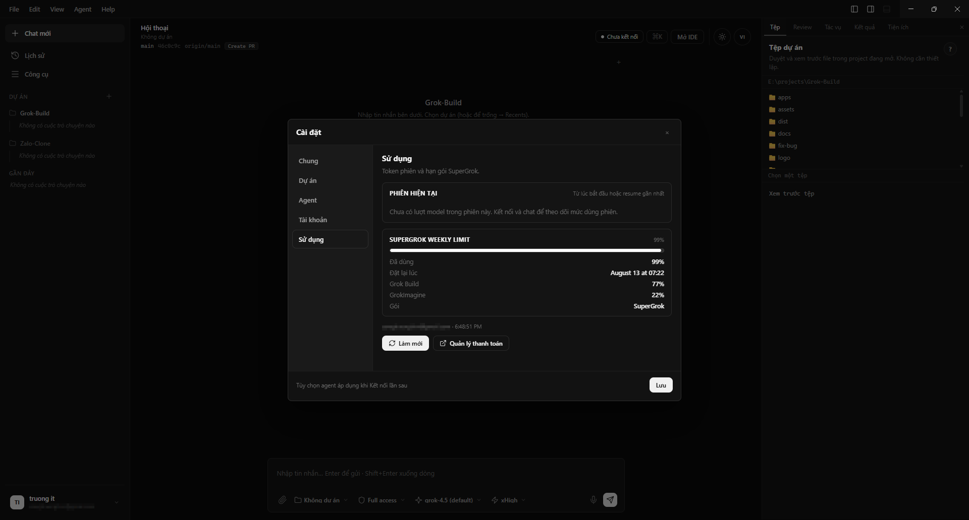Grok Build Desktop - Screenshot 2
