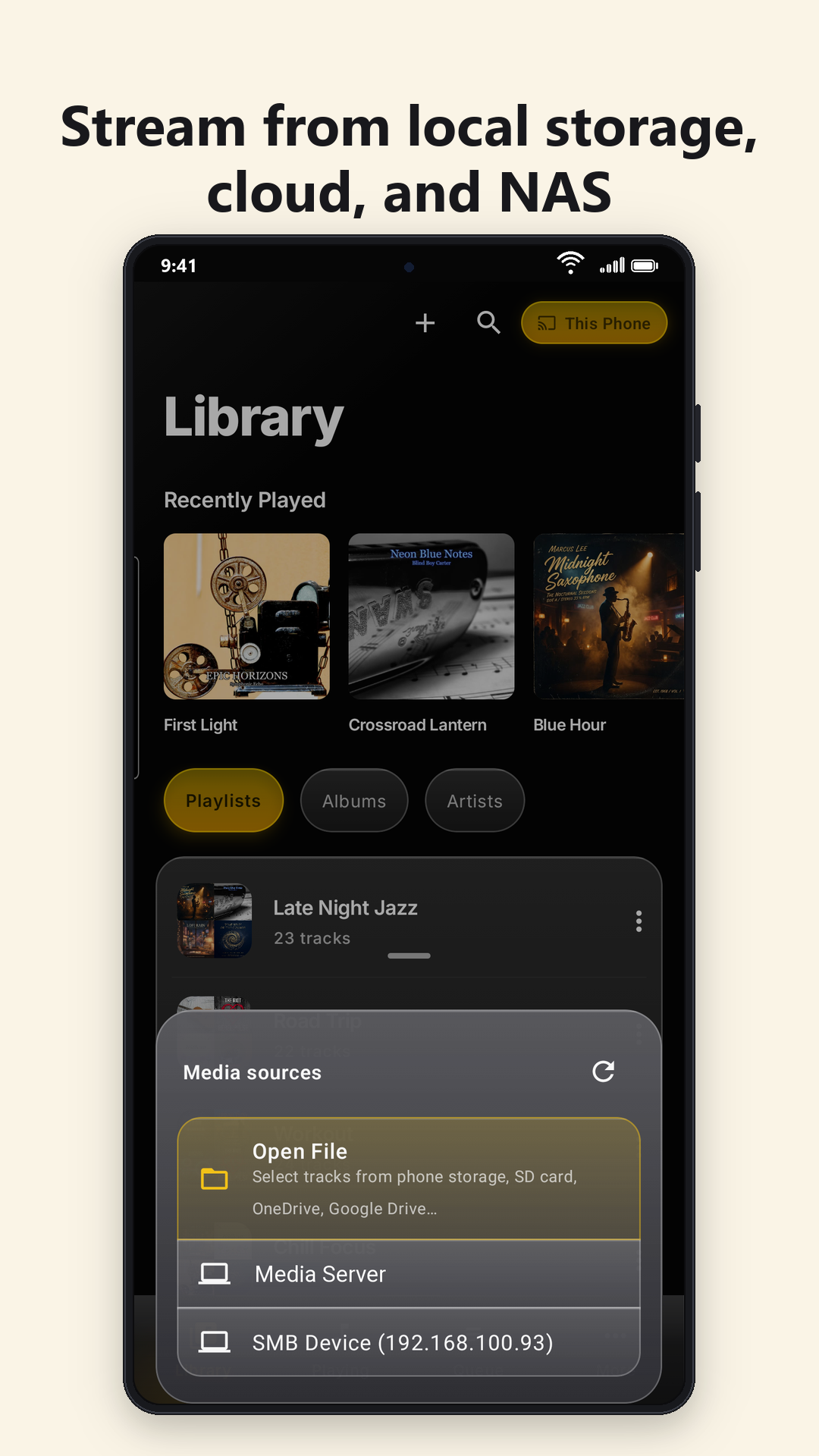 PhimCa: Cast NAS lên TV DLNA, máy chiếu, dàn âm thanh Hi-Fi - Screenshot 3