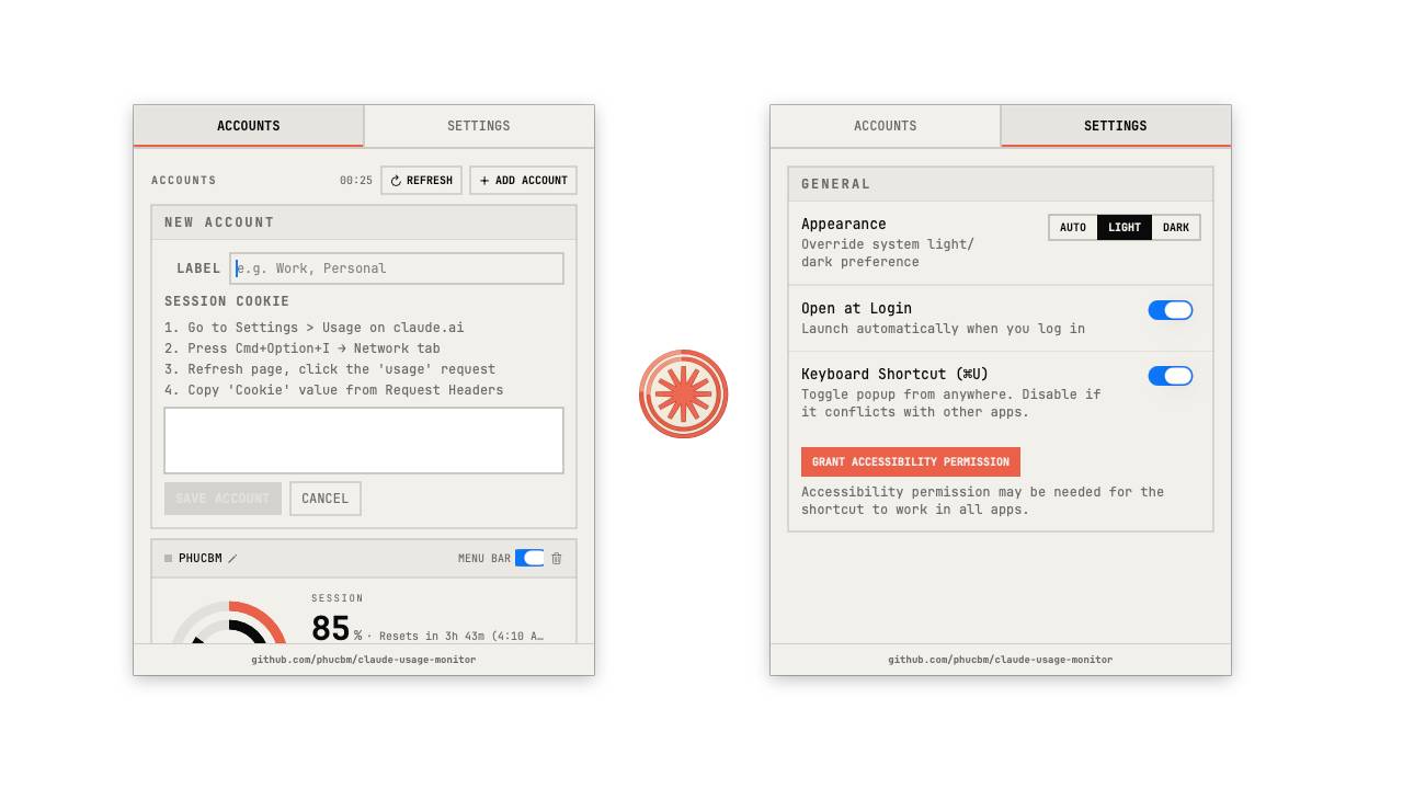 Claude Usage Monitor - Screenshot 2