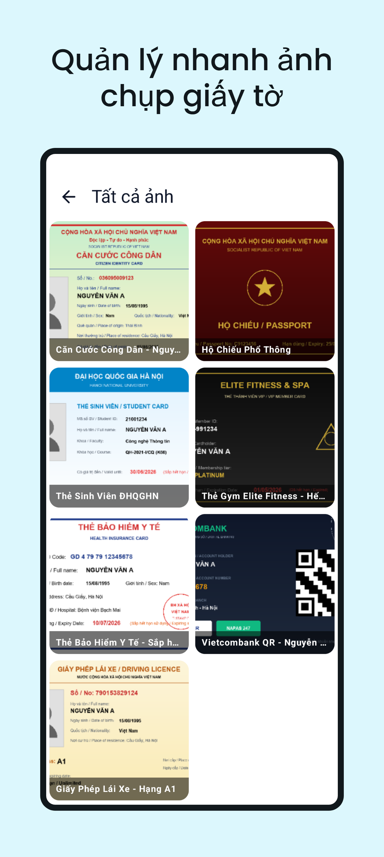 Ví giấy tờ - Screenshot 3