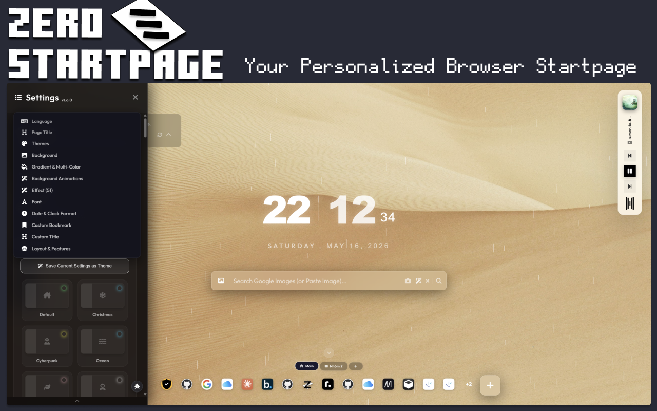 Zero Startpage - Newtab Replacement - Screenshot 4