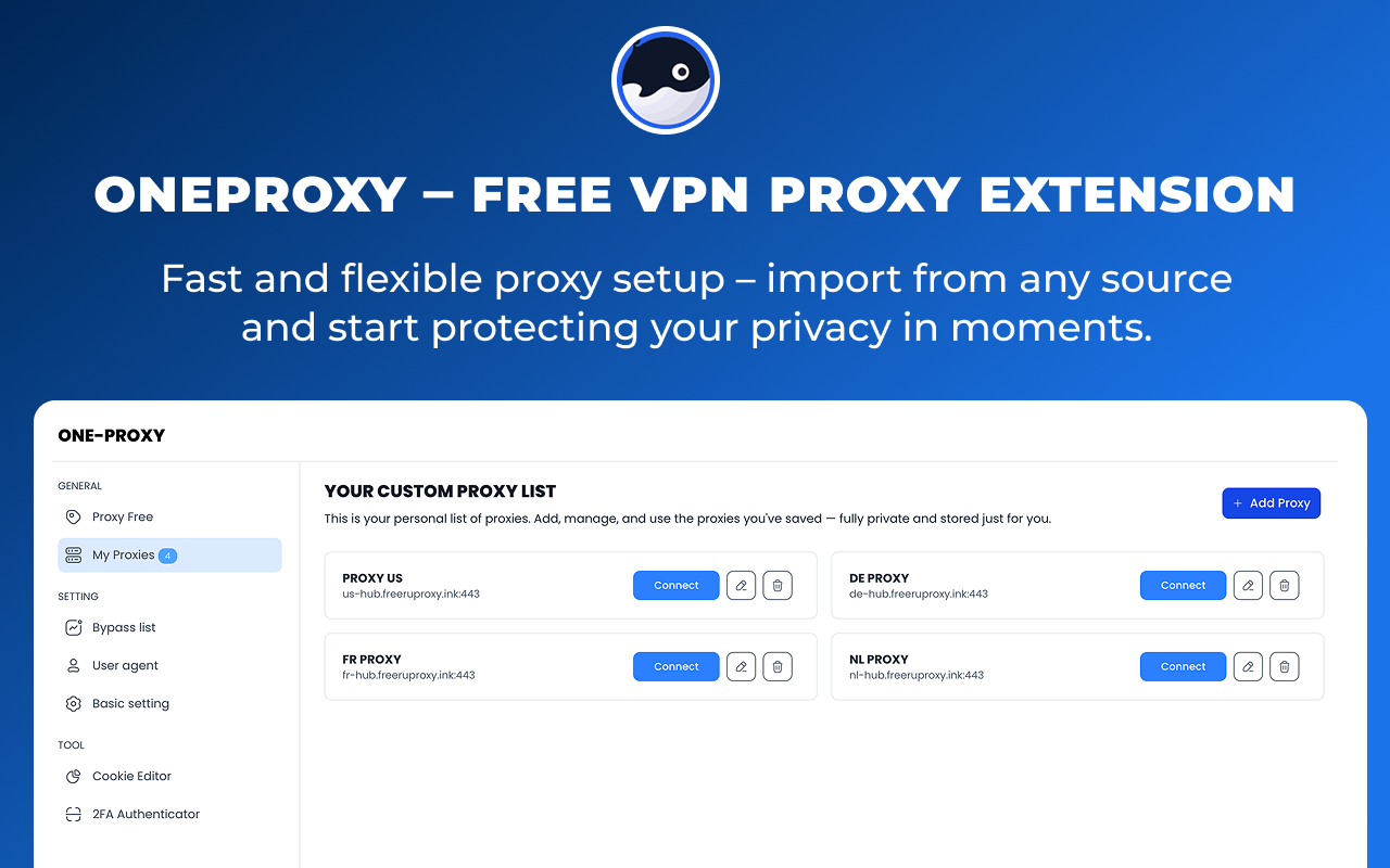OneProxy – Free VPN Proxy Extension - Screenshot 2