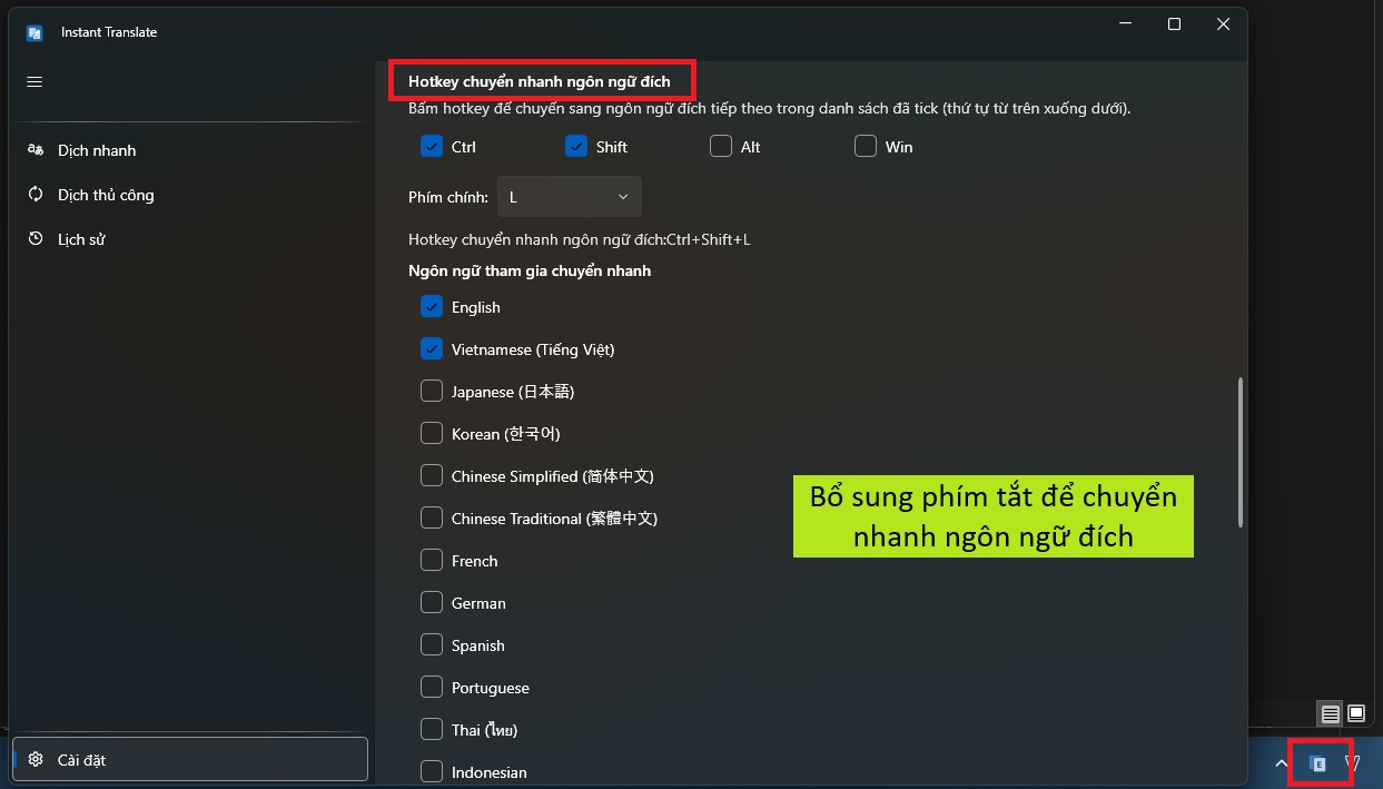Instant Translate (chỉ Windows) - Screenshot 2