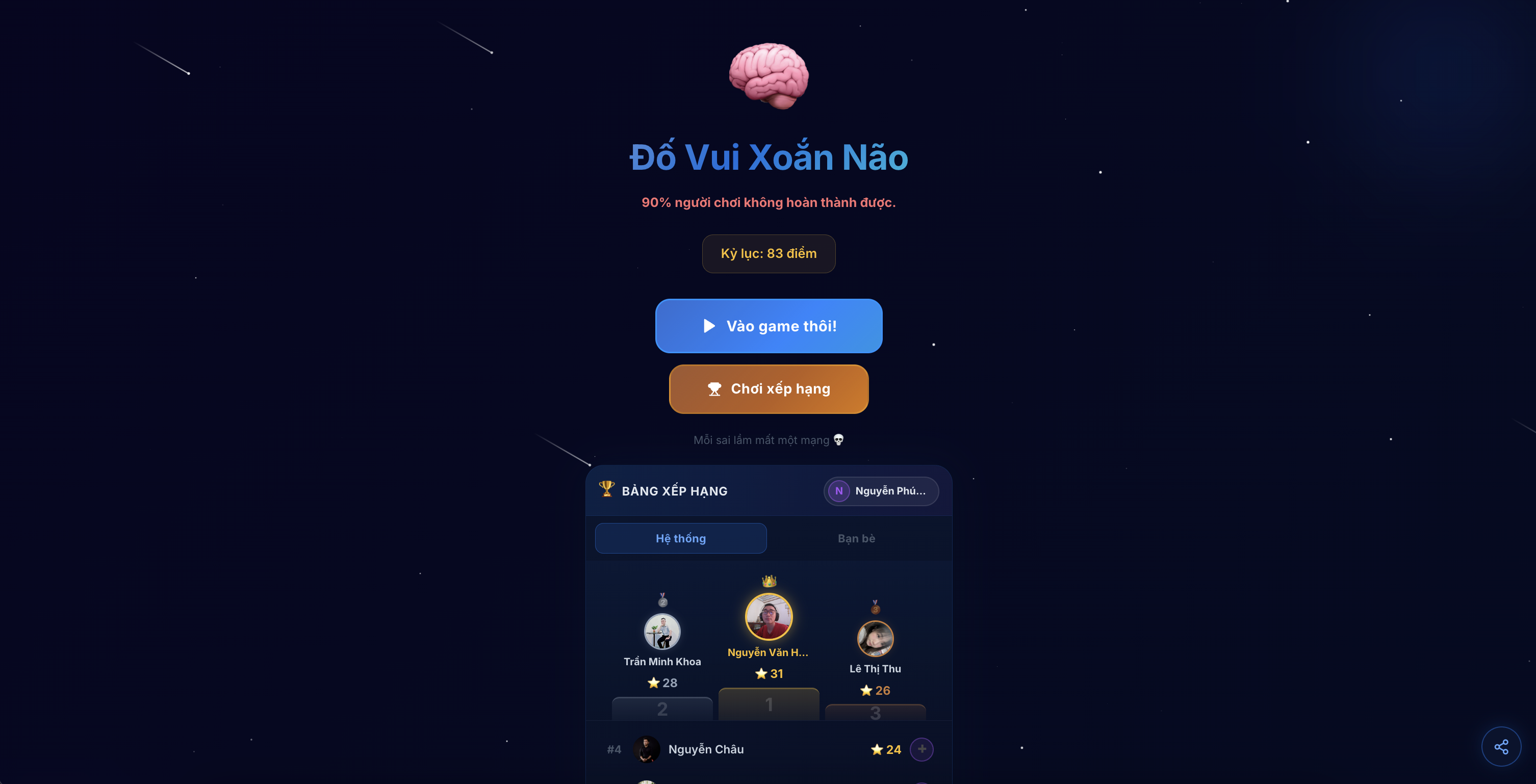 Đố Vui Xoắn Não - Screenshot 1